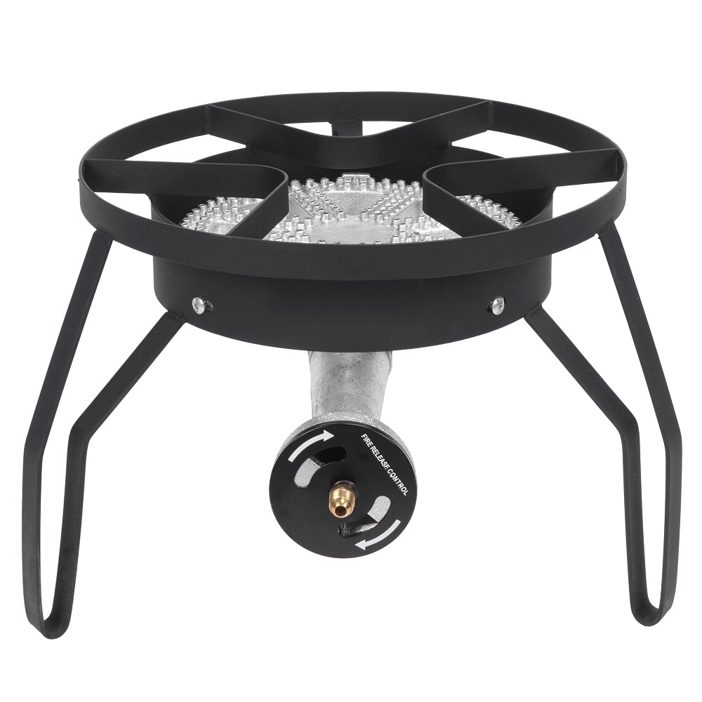 200000 BTU Outdoor Stove Propane Burner Gas Portable BBQ Grill Picnic Black Mini