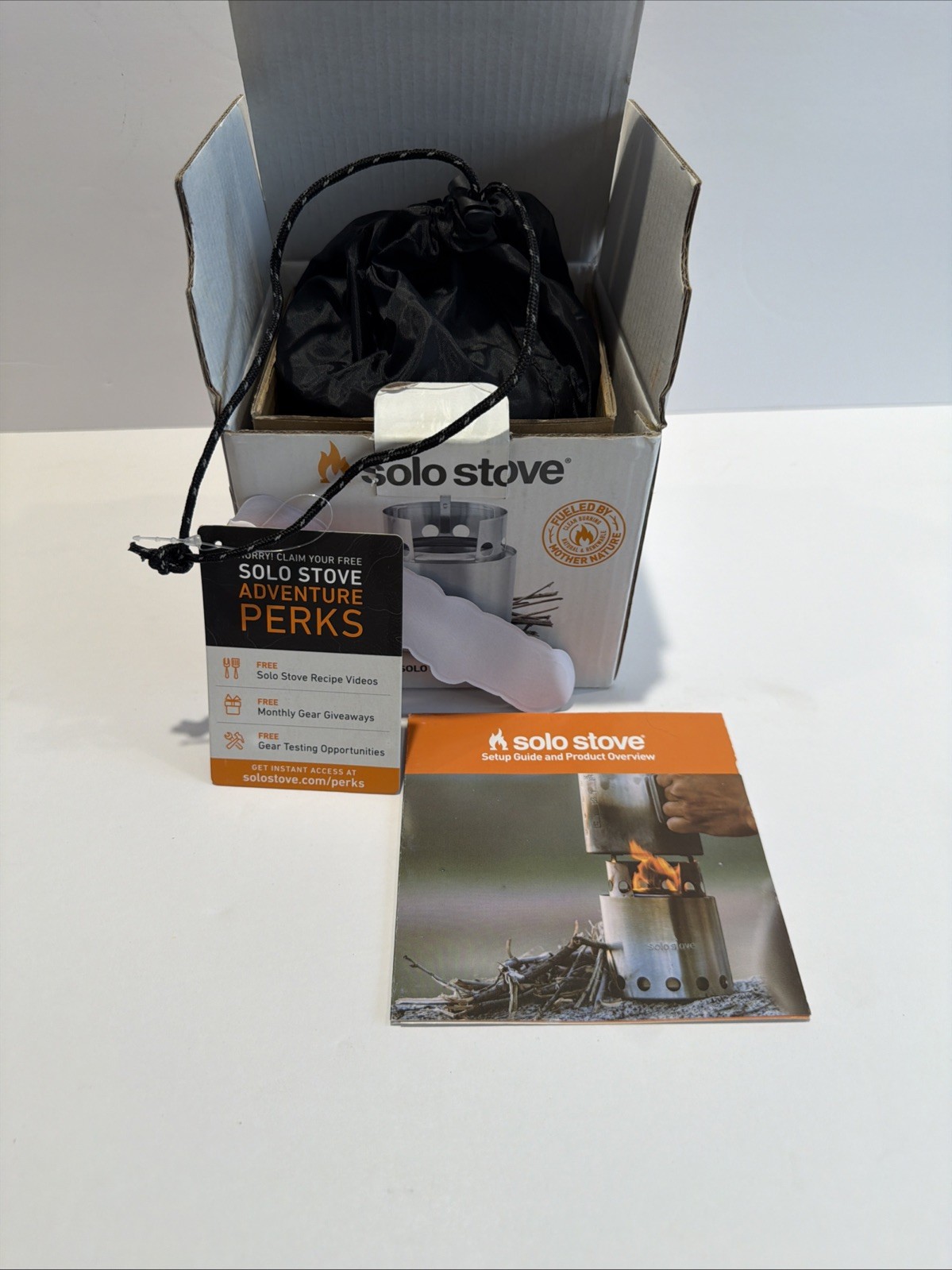 Solo Stove Lite Wood Burning Steel Stove Low Smoke Backpacking Camping New NIB