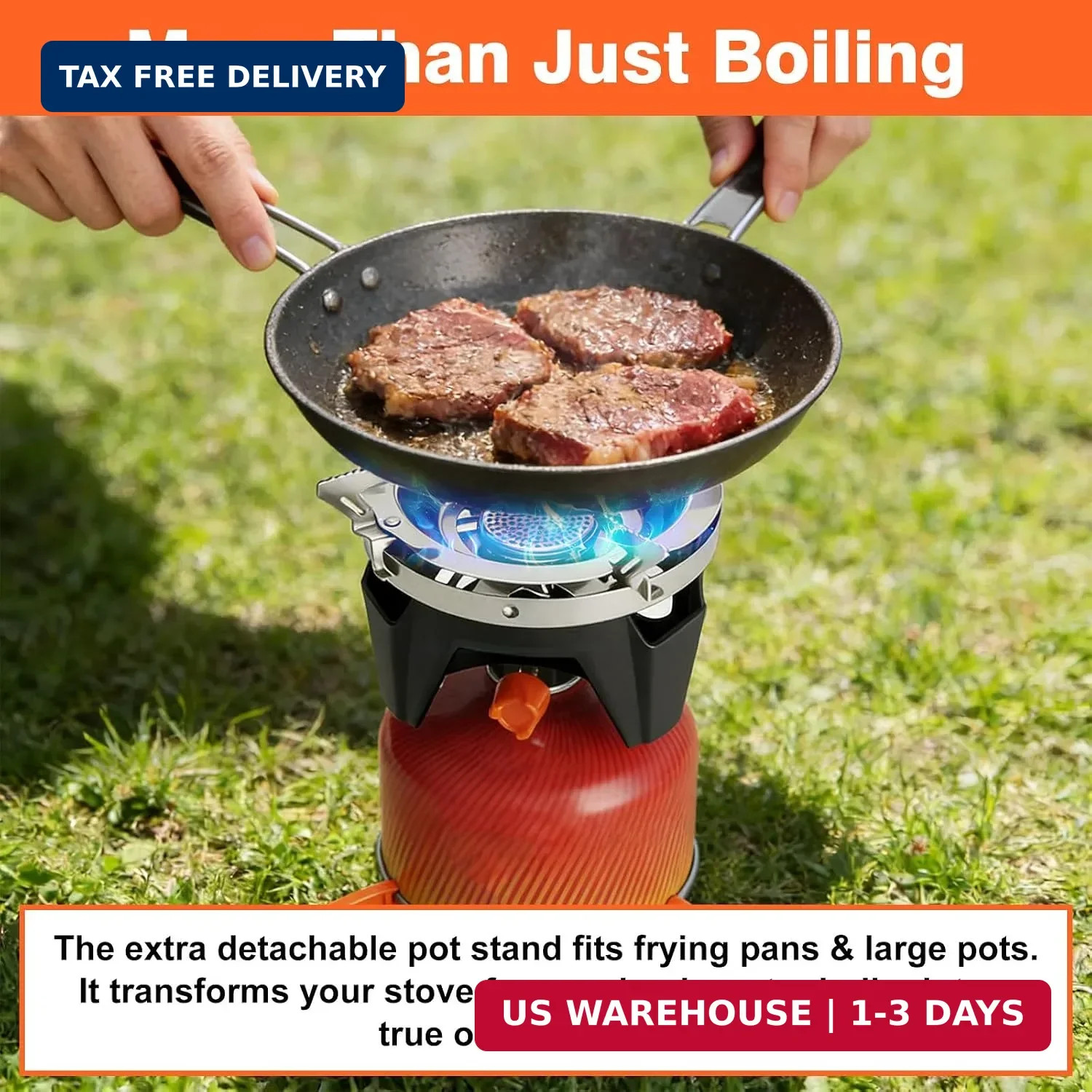 Backpacking and Camping Stove Cooking System | 110-Second Fast Boil,6-in-1 Integ