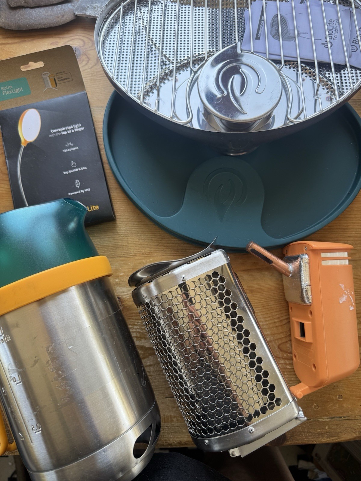 BioLite Solid Fuel Camp Stove, Grill, Light and Cup – Unused