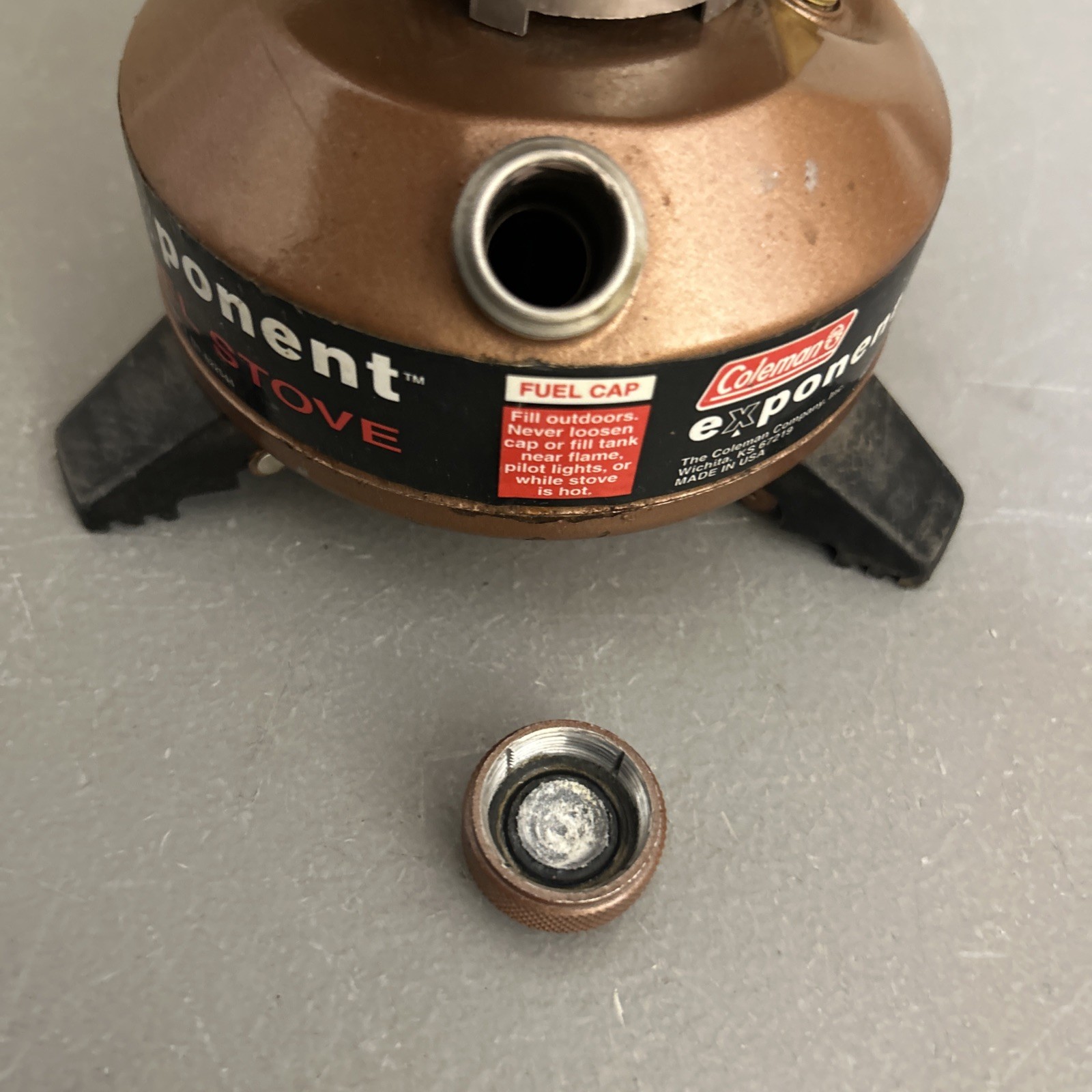 Coleman “Exponent” Multi Fuel Stove Model 550B (dented/ Peeled Paint)