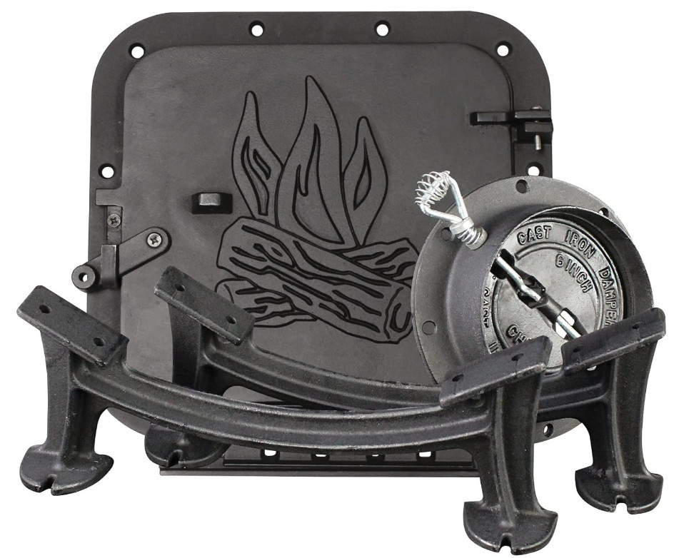 US Stove Company BSK2000 Heavy Duty Camp Stove Kit, Black, Medium