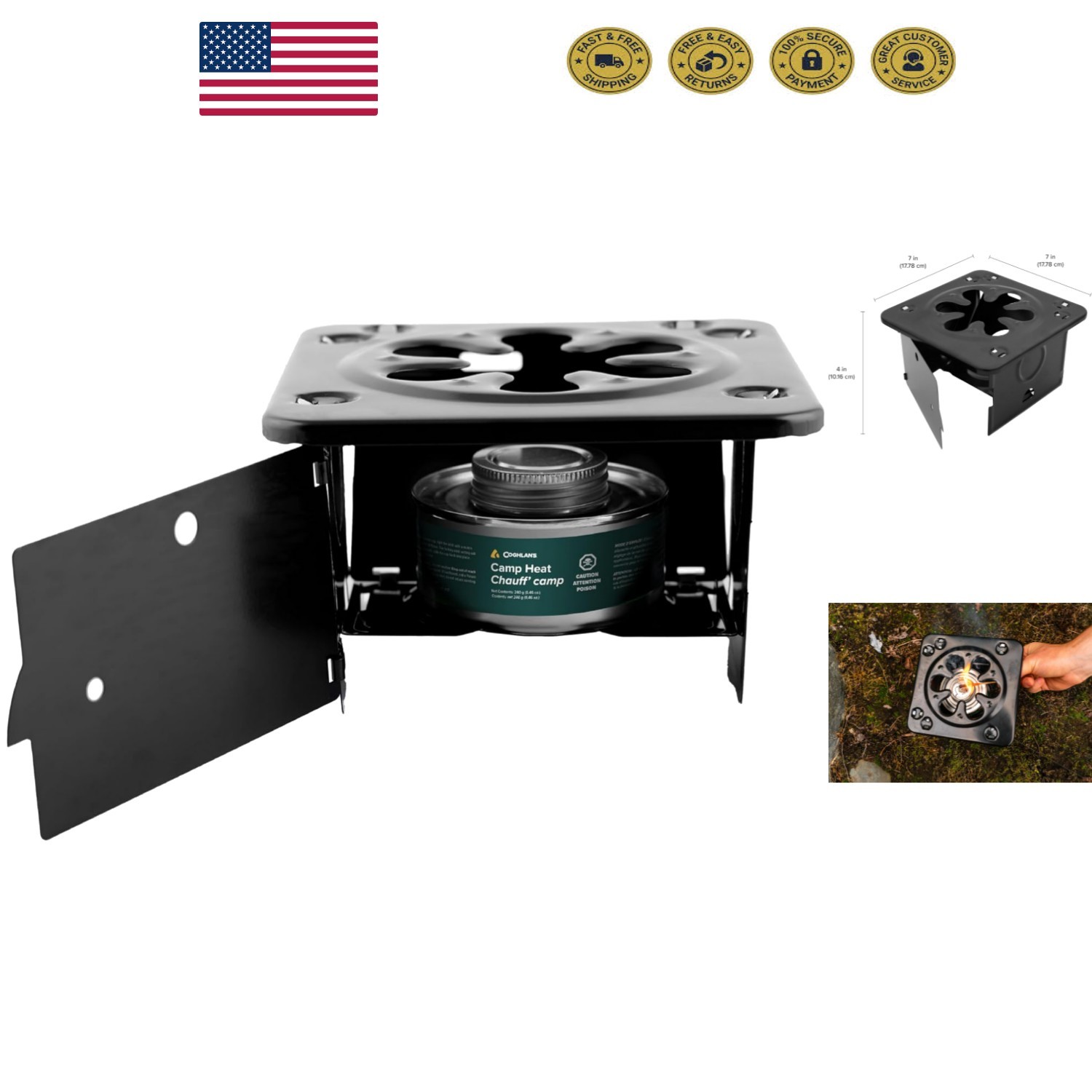 Coghlan’s Lightweight Folding Stove: Durable Cooking for Small Cookware Anywhere
