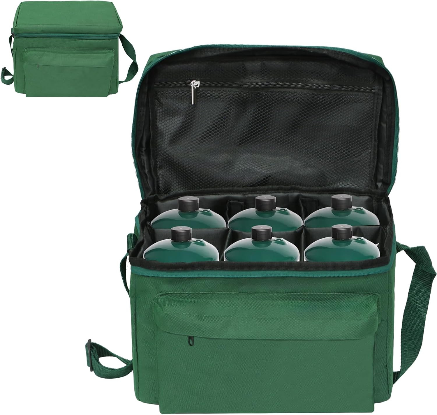 Upgraded 1LB Propane Tank Storage Bag Holds 6 Pcs Gas Tank 16 OZ, Portable Refil
