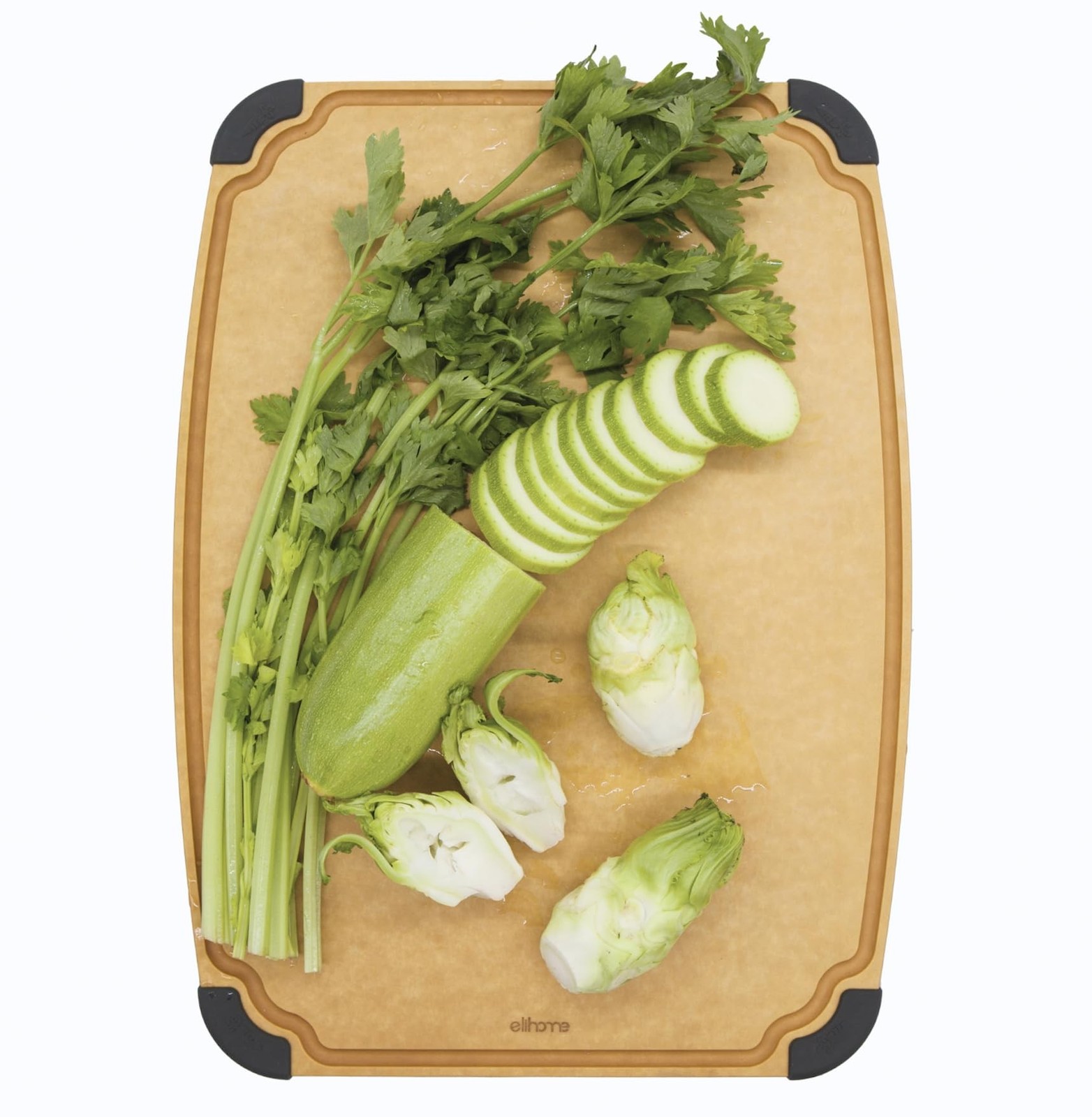 Elihome Essential Series Cutting Board for Kitchen- Natural Wood Fiber Compos…