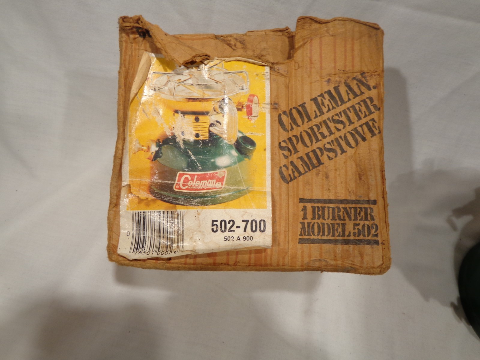 Vintage 9-84 Coleman 502 Camp Stove With Box Sportster Single Burner Tested