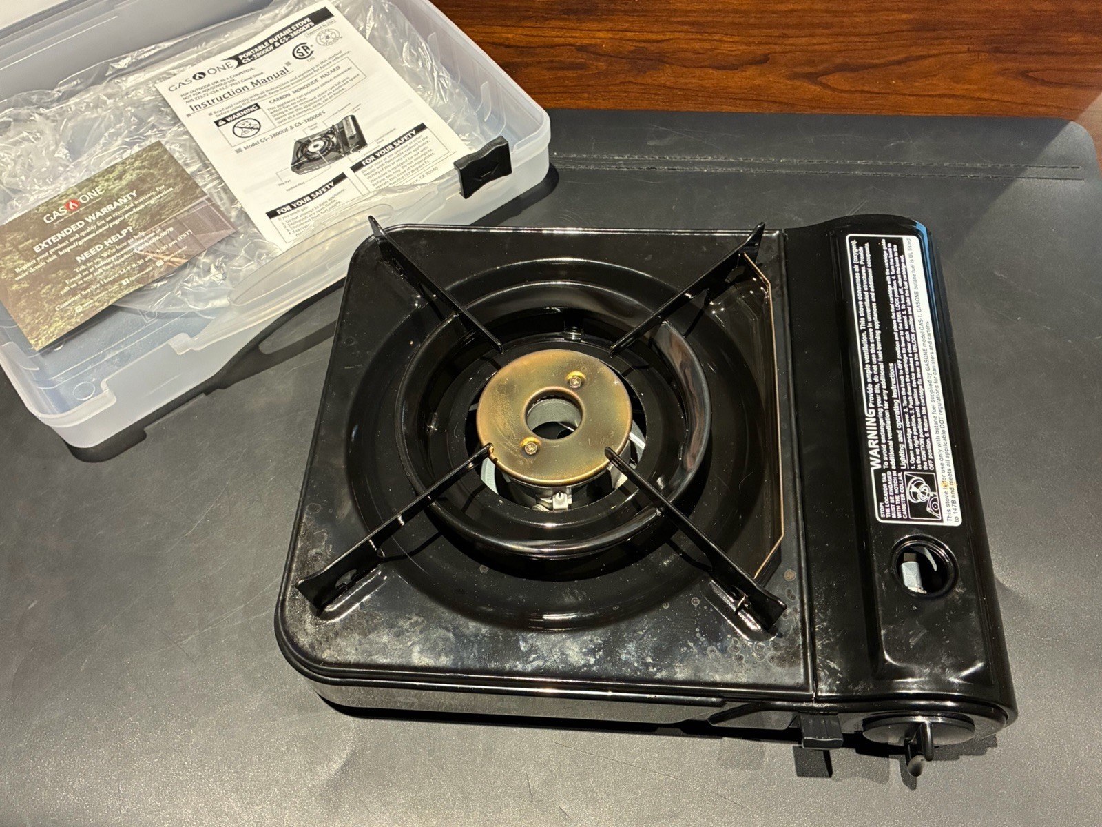 Gas One GS-3800 Portable Butane Gas Stove 11,000 BTU w/ Carry Case, Camping