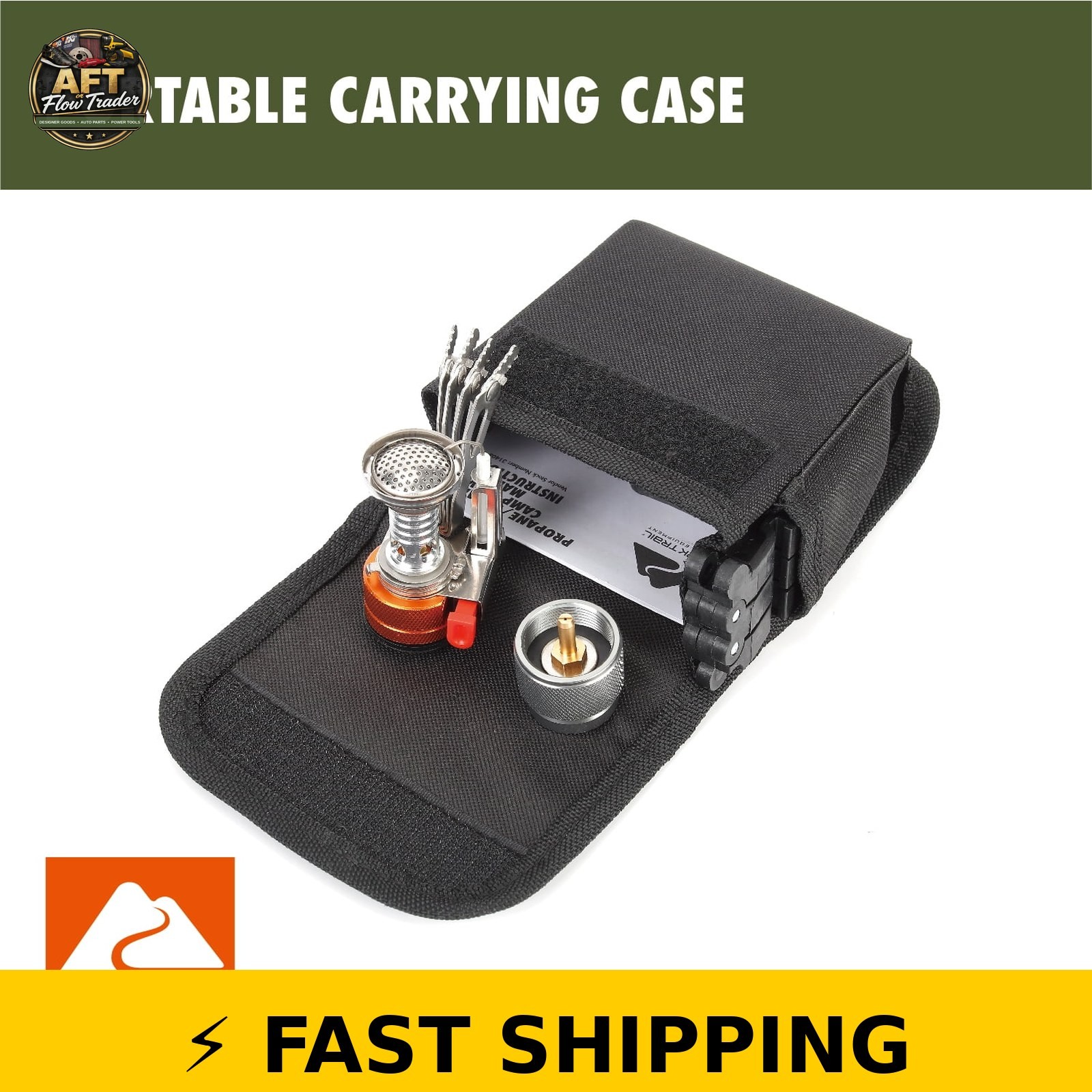 Ozark Trail 4-Piece Portable Camping Stove Adapter & Stand Set