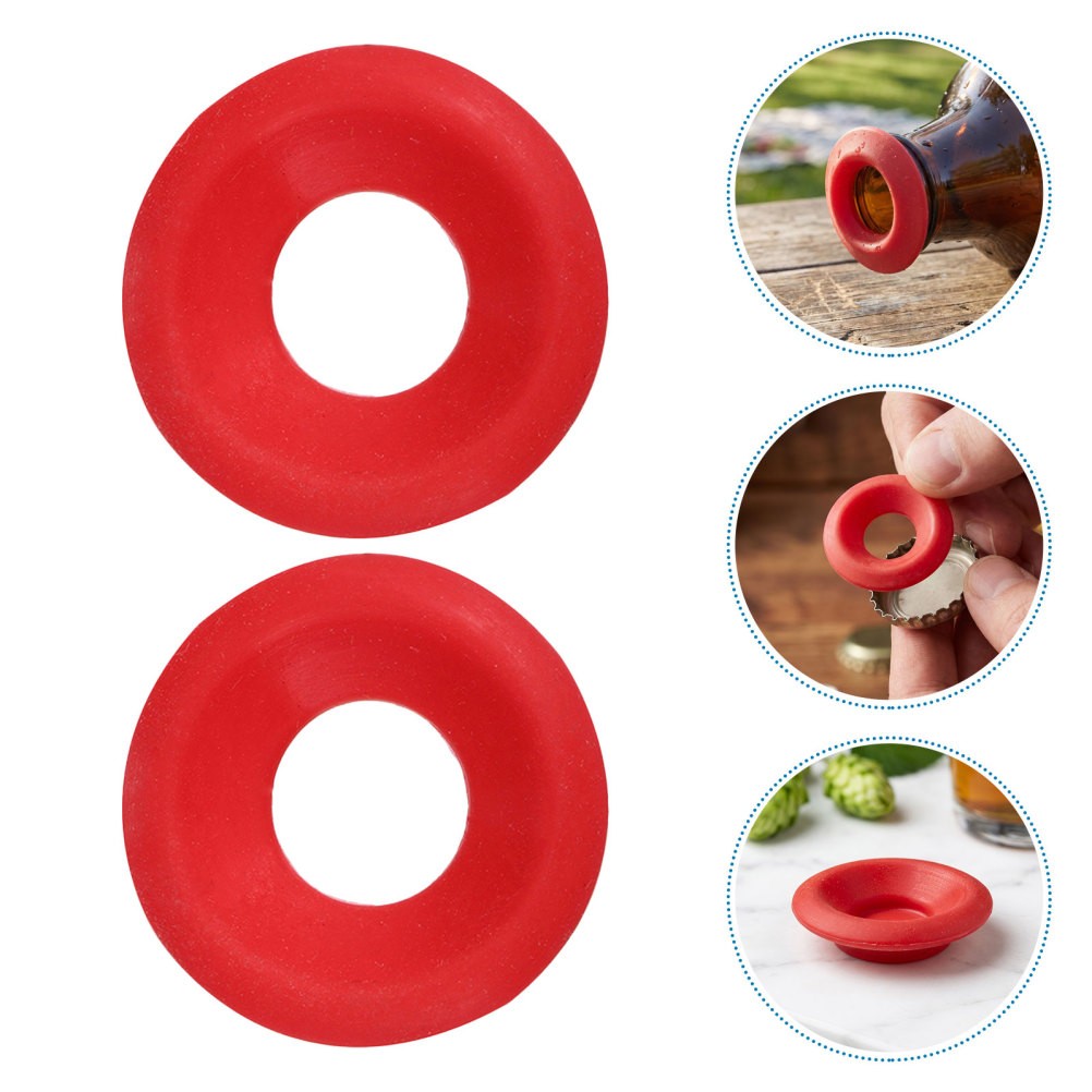 50pcs Beer Bottle Gaskets: 1” Silicone Seal Gasket Bottle Replacement for