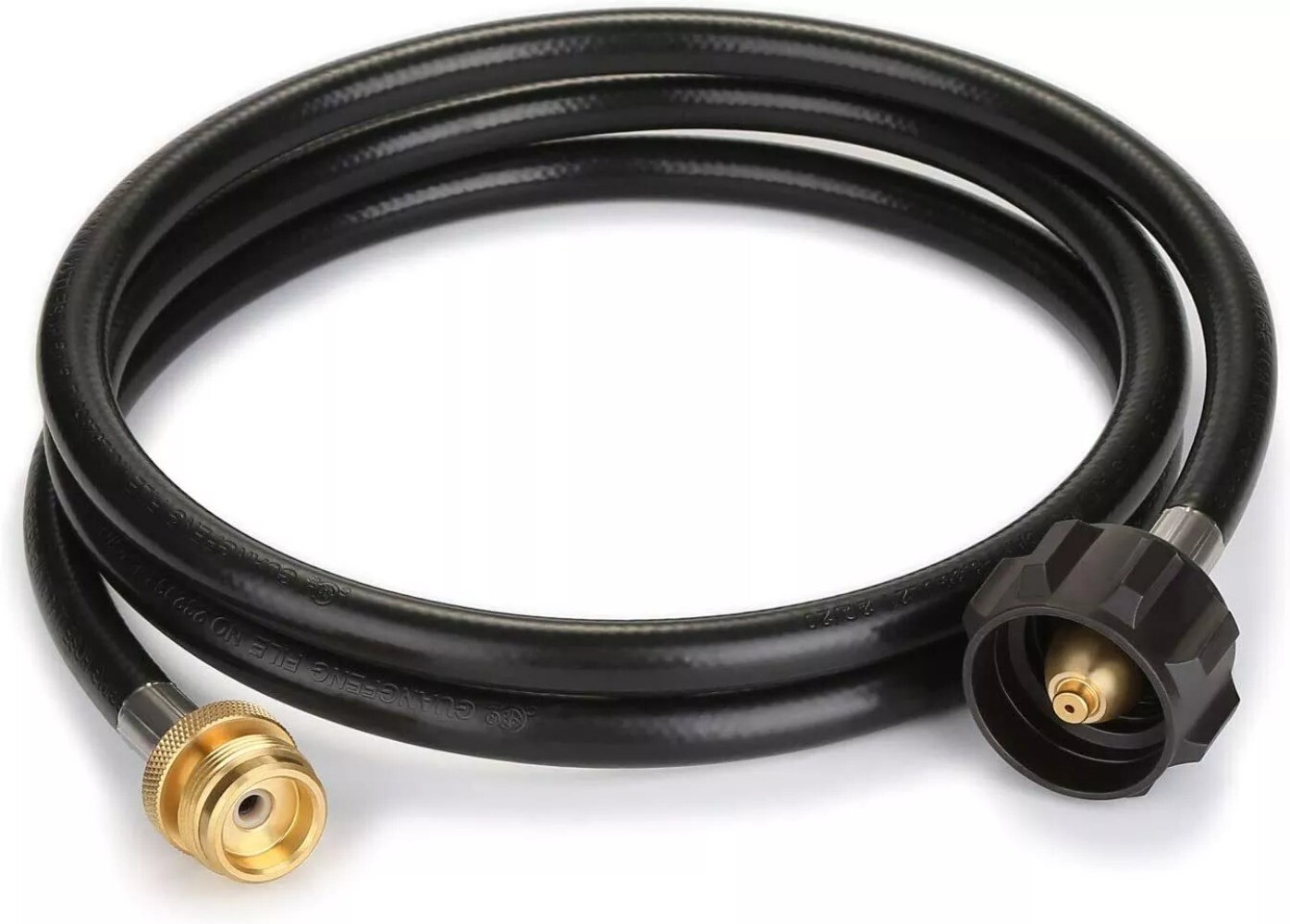 New 8FT Propane Hose w/QCC1 / Type1 Tank Connects 1lb Appliance to 1-20lb Tank