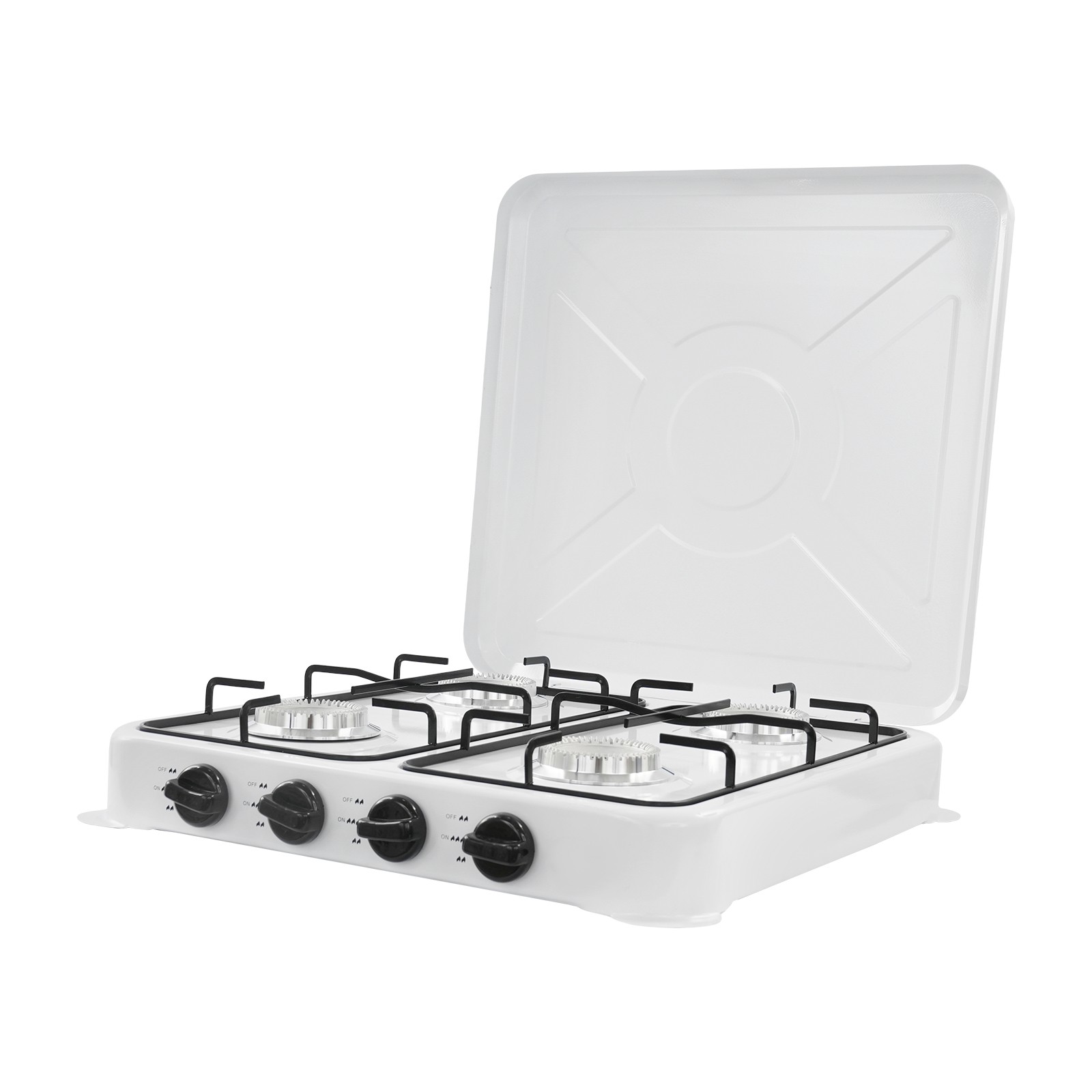 Camping Gas Stove, 4 Burner Gas Camping Stove, Portable Camping Stove