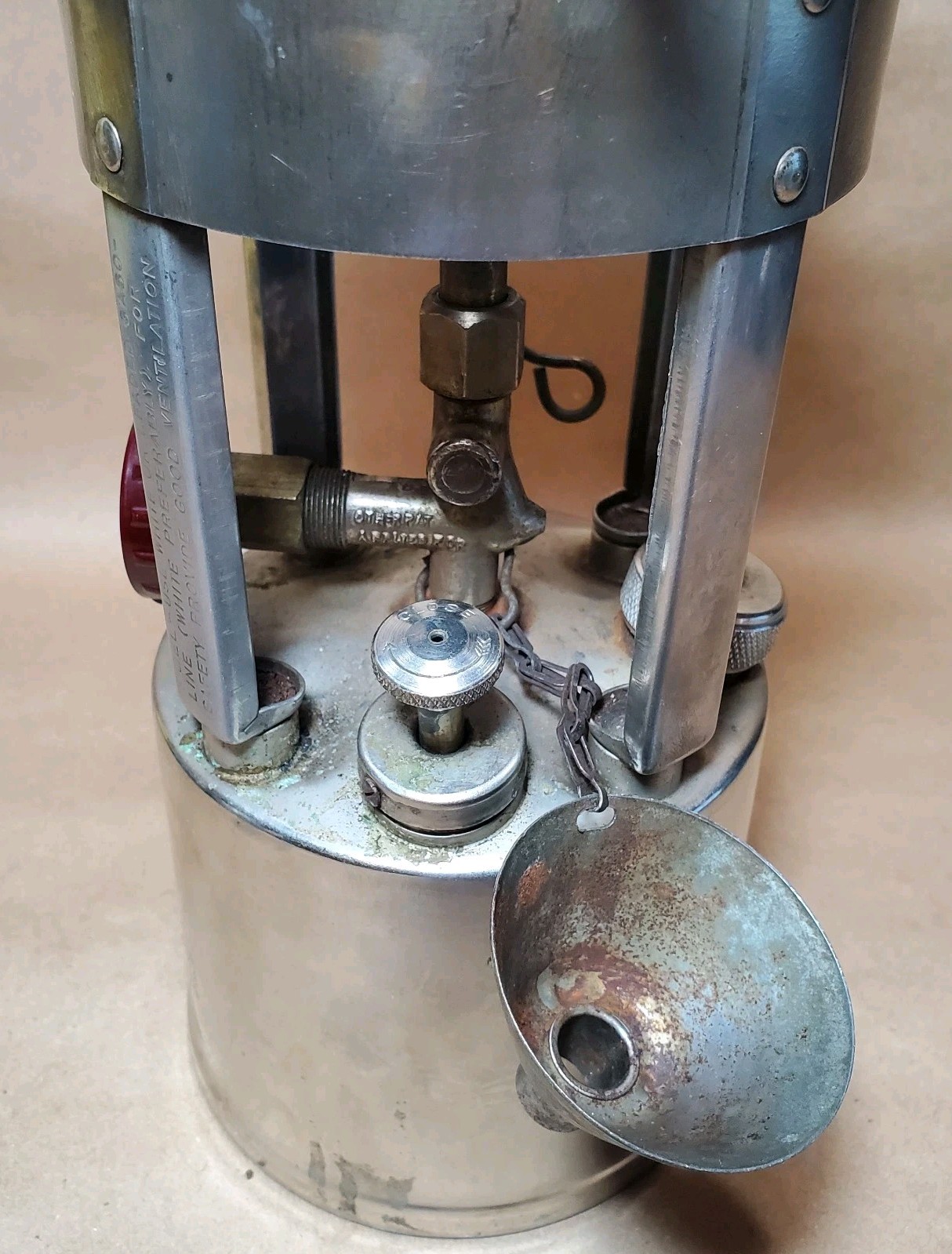 Vintage Coleman No. 530 Pocket Stove A47 Case/Cooking Pots, Untested, No Wrench
