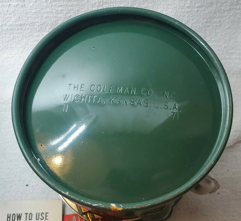 VTG 1971 COLEMAN 502-700 SPORTSTER SINGLE BURNER CAMP COOKING STOVE 11/71 & BOX