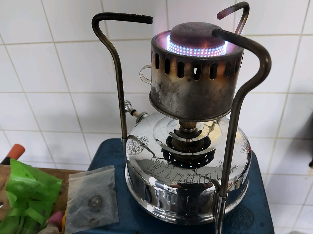 Vintage Windmill Kerosene KOREA STOVE Chrome Ver.