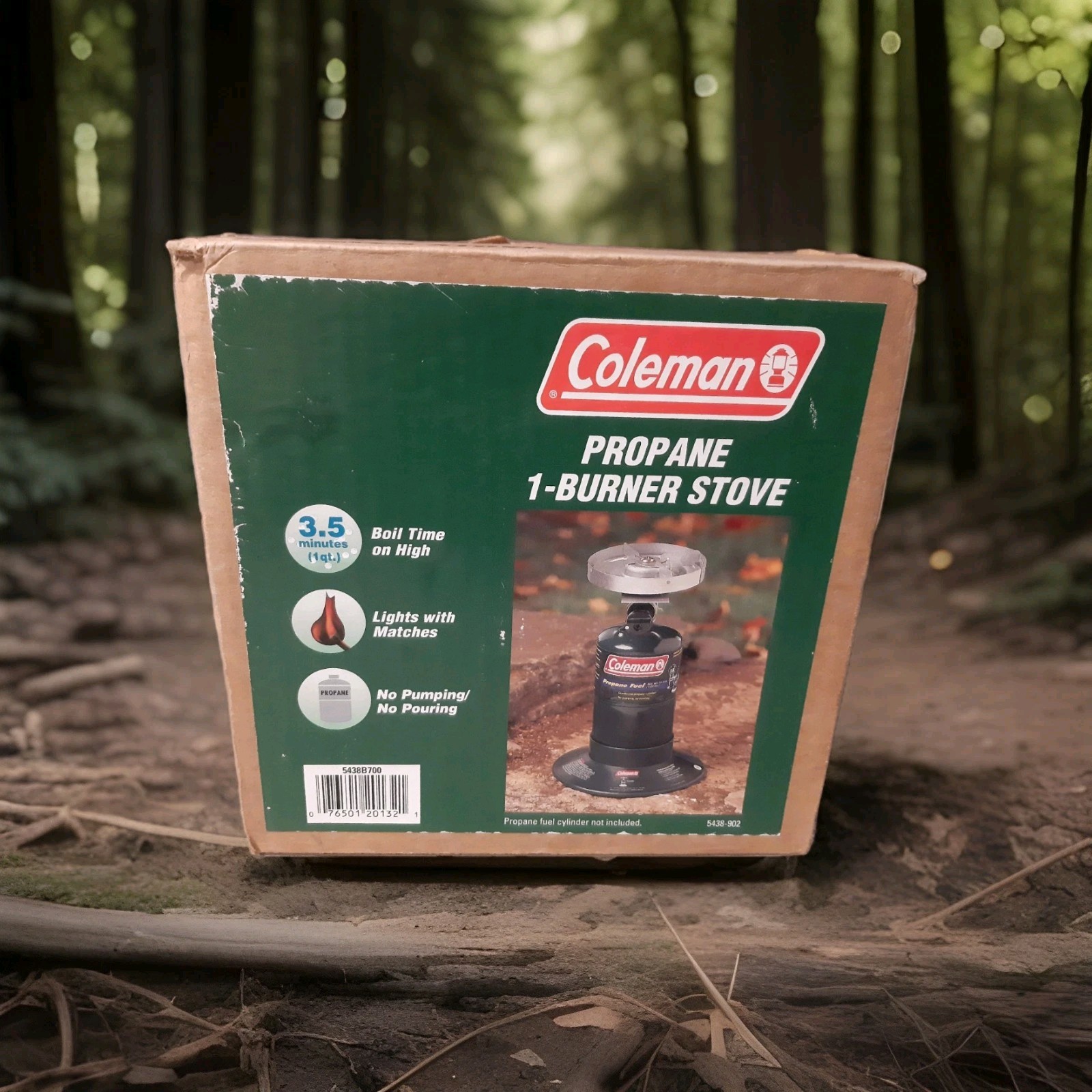 Coleman 5438B700 Lightweight Compact Single Burner Propane Stove…New Open Box