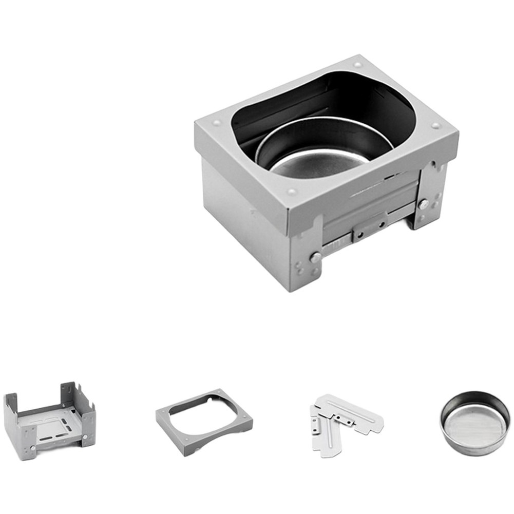 Compact For Camping Stove with Foldable Lid and Fuel Tray for Outdoor Use