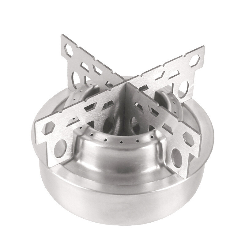 Outdoor Portable Camping Mini Alcohol Stove Cooking Burner With Cross Stand c