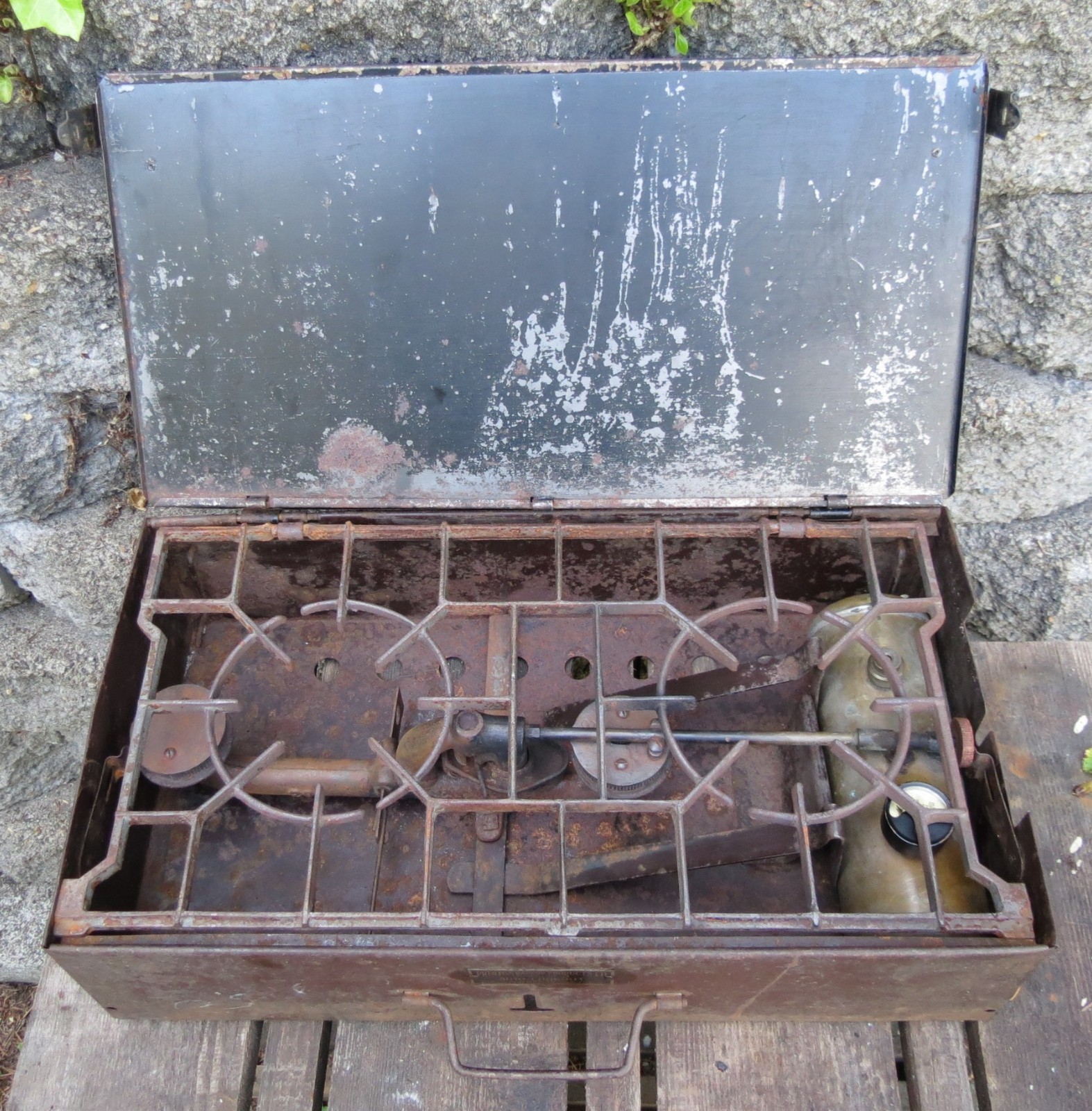 Prentiss Wabers Auto Cook Kit Camping Cookstove Vintage MODEL 3 – Rare UNTESTED