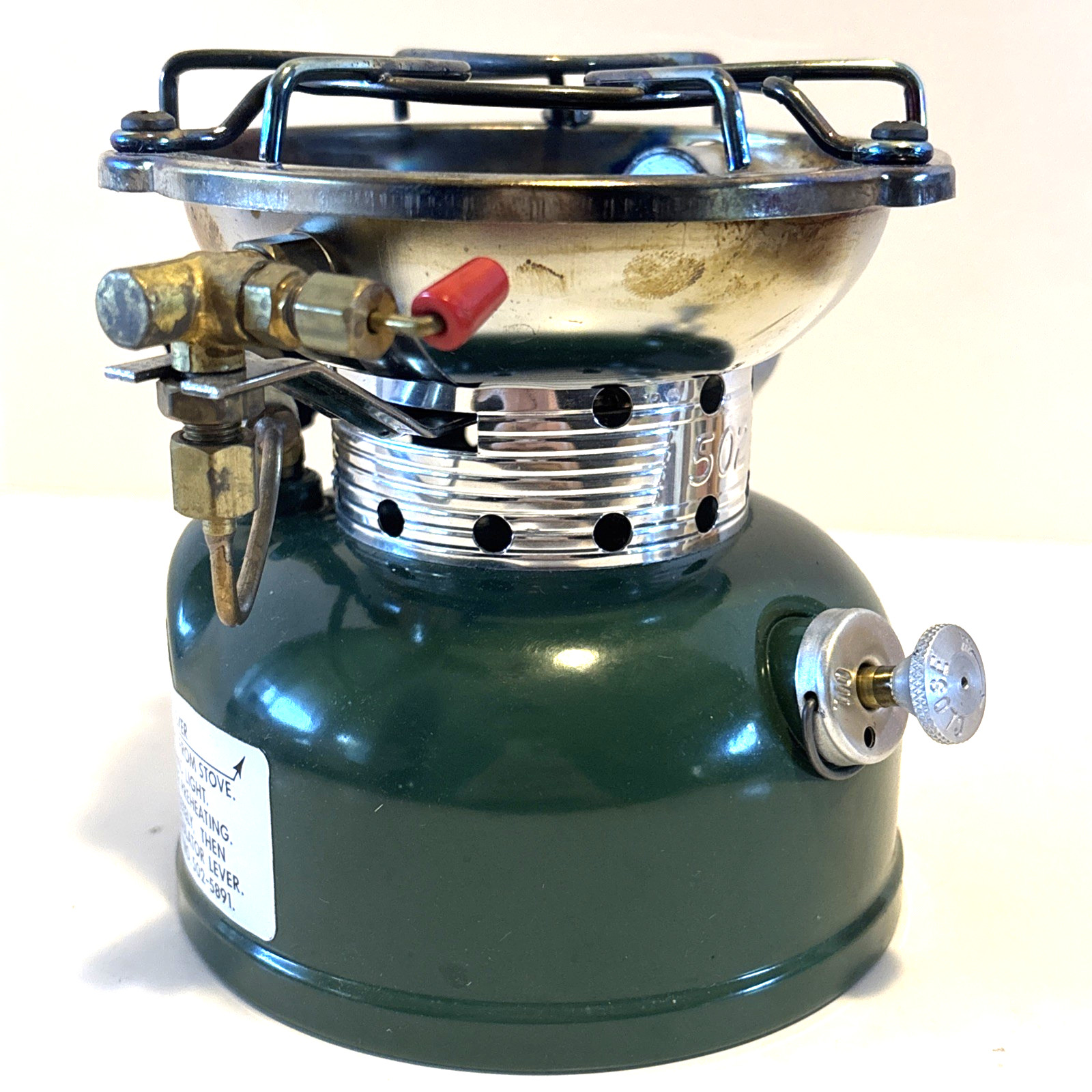 Vintage Coleman 502-700 Sportster Camping Stove w/ Box & Manual Green Made USA