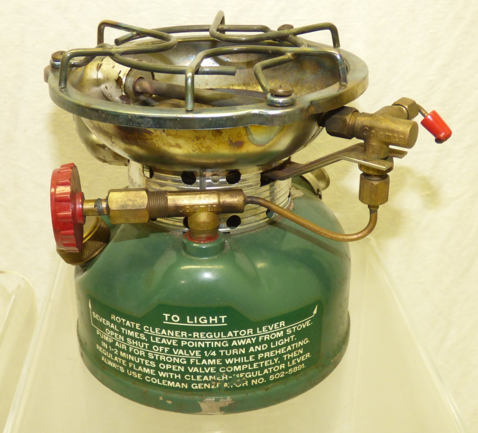 COLEMAN Sportster Single Burner Camping Stove 502-700 w/ Box Vintage 1968 WORKS