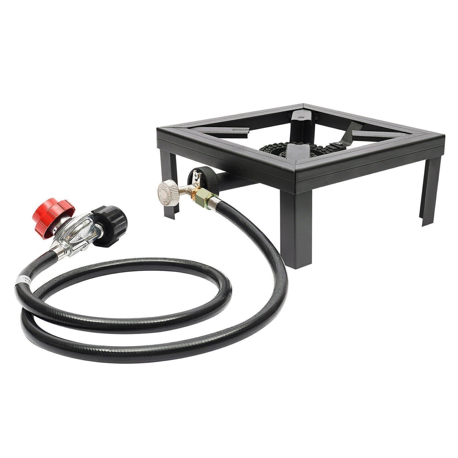 Propane Cooker Burner Stove Gas Outdoor Cooking Camping Stand BBQ Grill & Hose