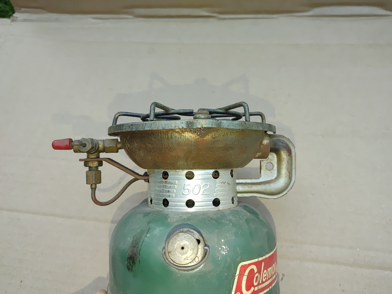 1970 COLEMAN 502 SPORTSTER SINGLE BURNER CAMPING STOVE