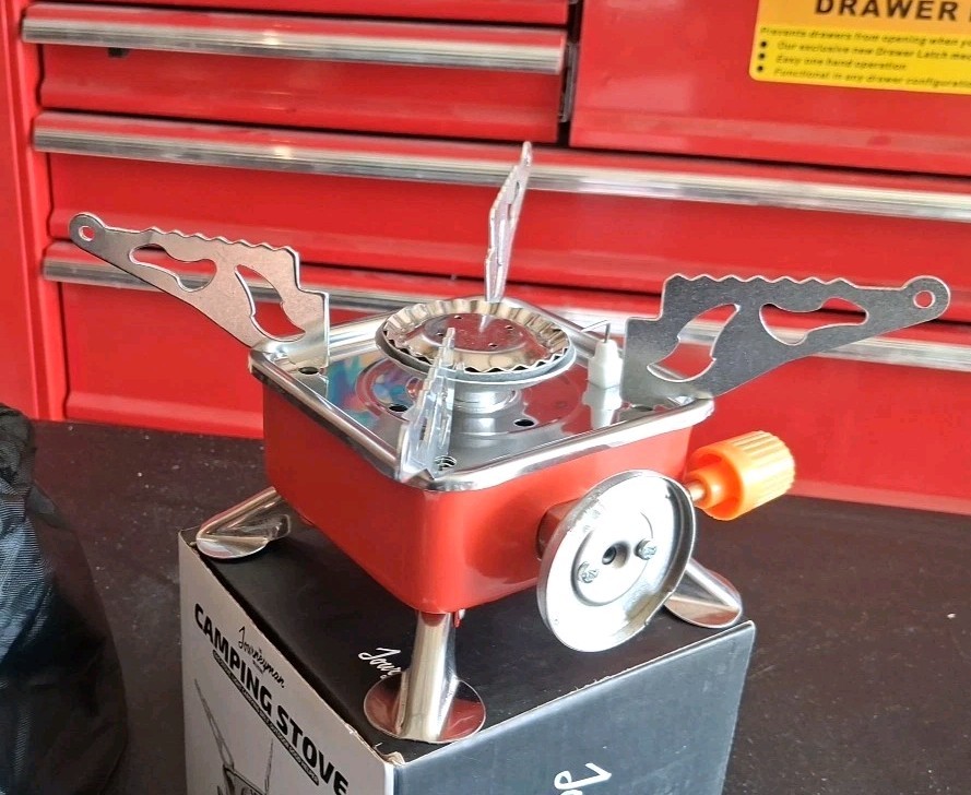 Journeyman Portable Camping Gas Stove Butane Cooking Equipment w/Storage Bag