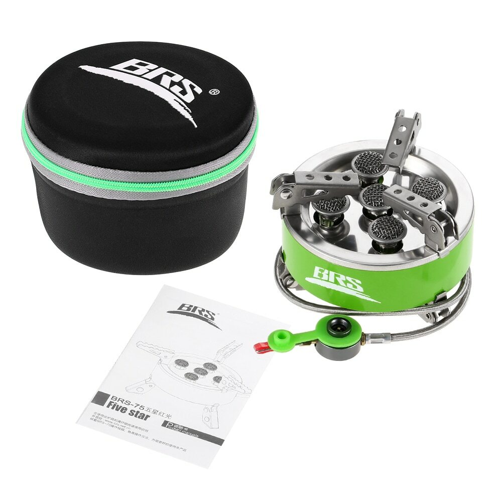 BRS 7000W Camping Gas Stoves Portable Foldable Burner Stainless Steel Furnace