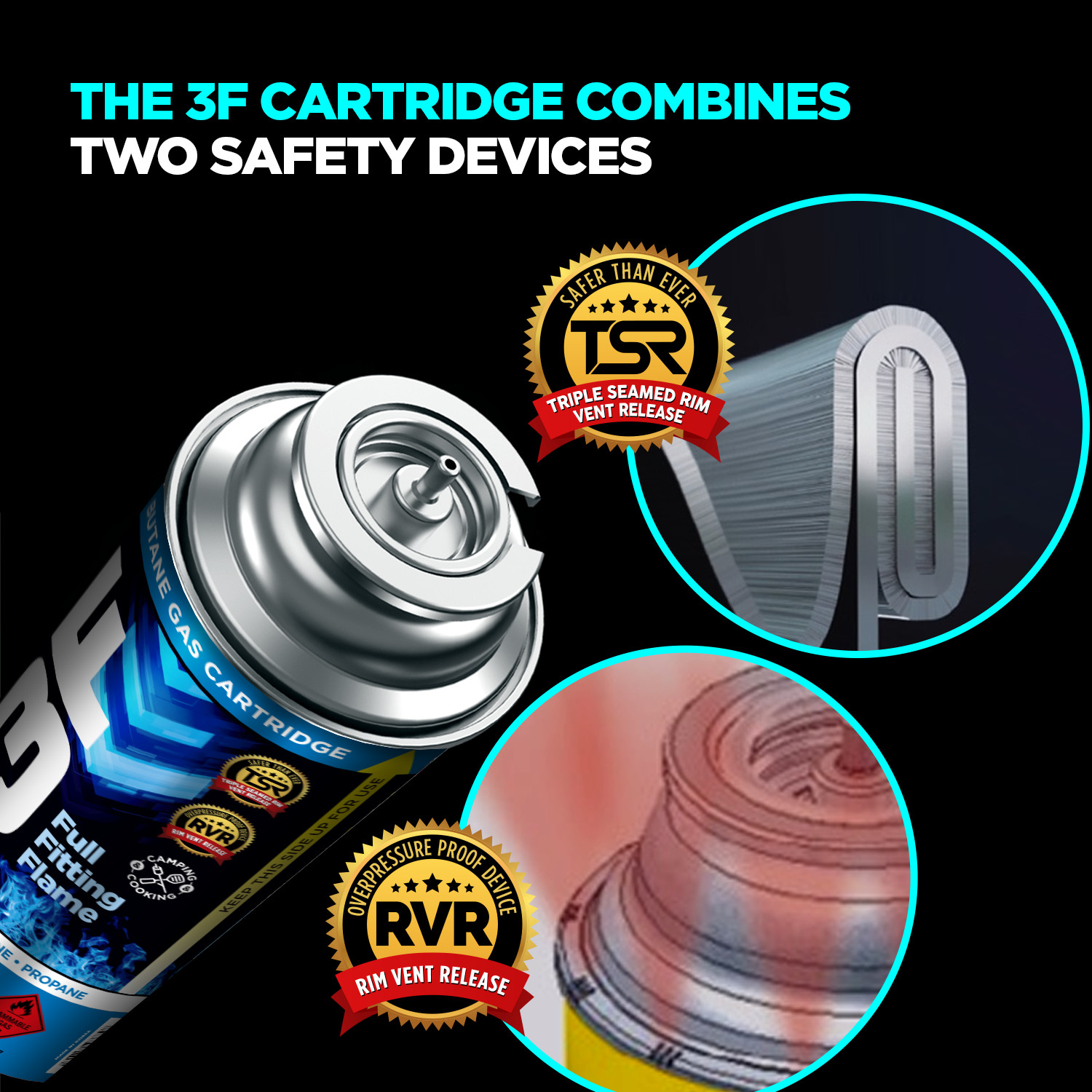 Butane Fuel, Pure-Refined, 8oz, For All Camping Stoves Compatible With 8oz Cans