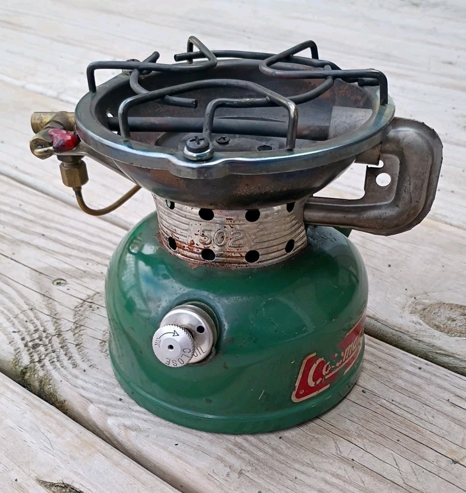 UNTESTED Sportster Camp stove MODEL 502-700 Dated 11 1980 W/ Literature Sticker