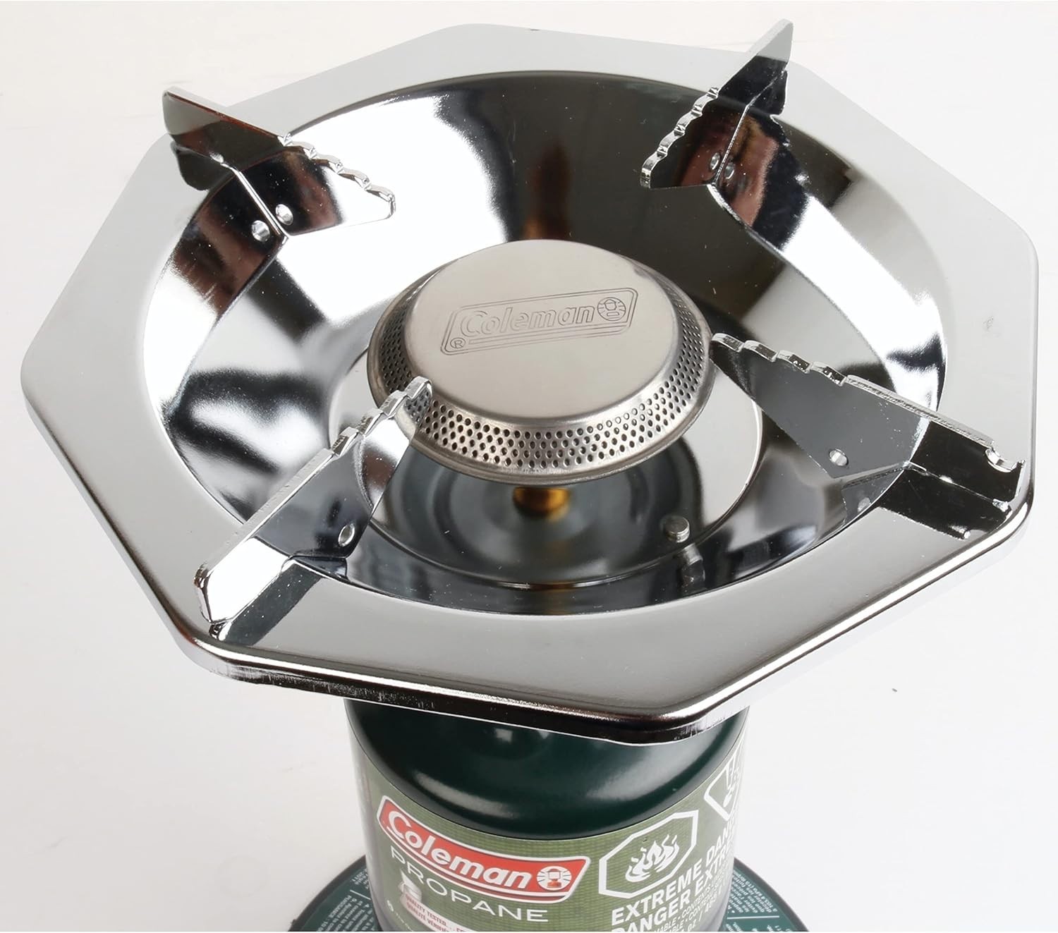 Compact & Efficient 10,000 BTU Propane Stove with Wind Baffles for Campers