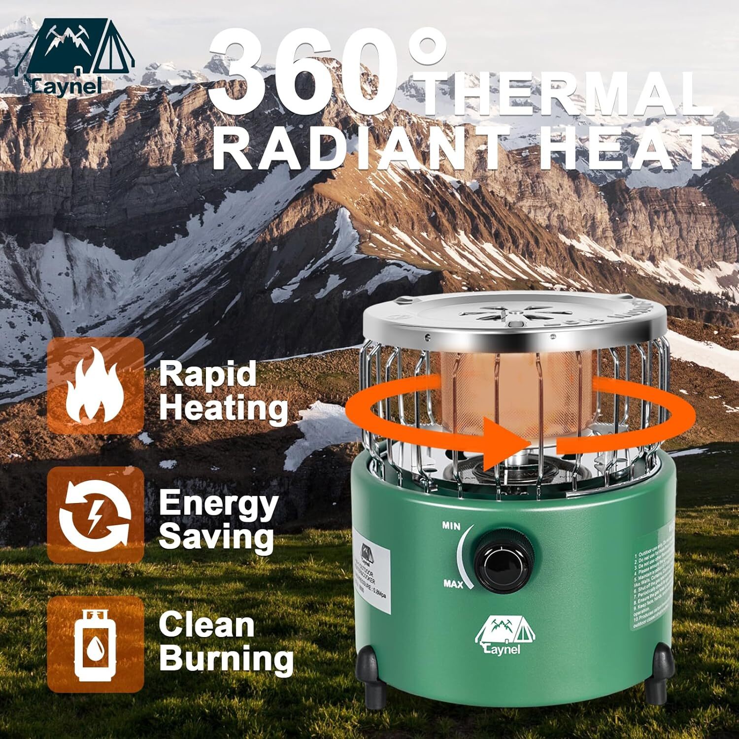2 in 1 Portable Propane Heater Indoor Gas Stove Equipment for Outdoor Household