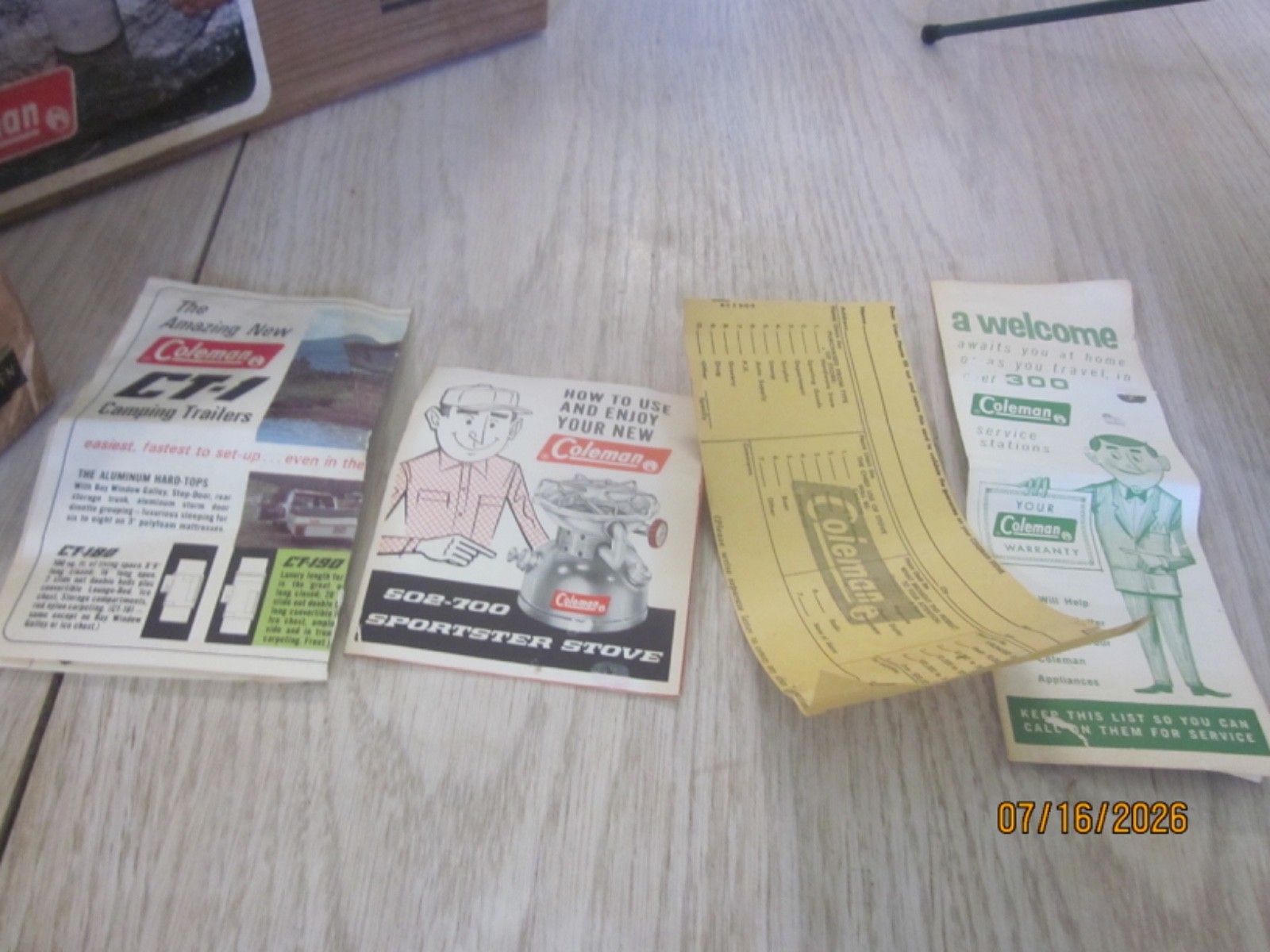 2 VTG NEVER USED & IN ORIG BOXES COLEMAN SINGLE BURNER STOVES-1, #502 & 1, #5418