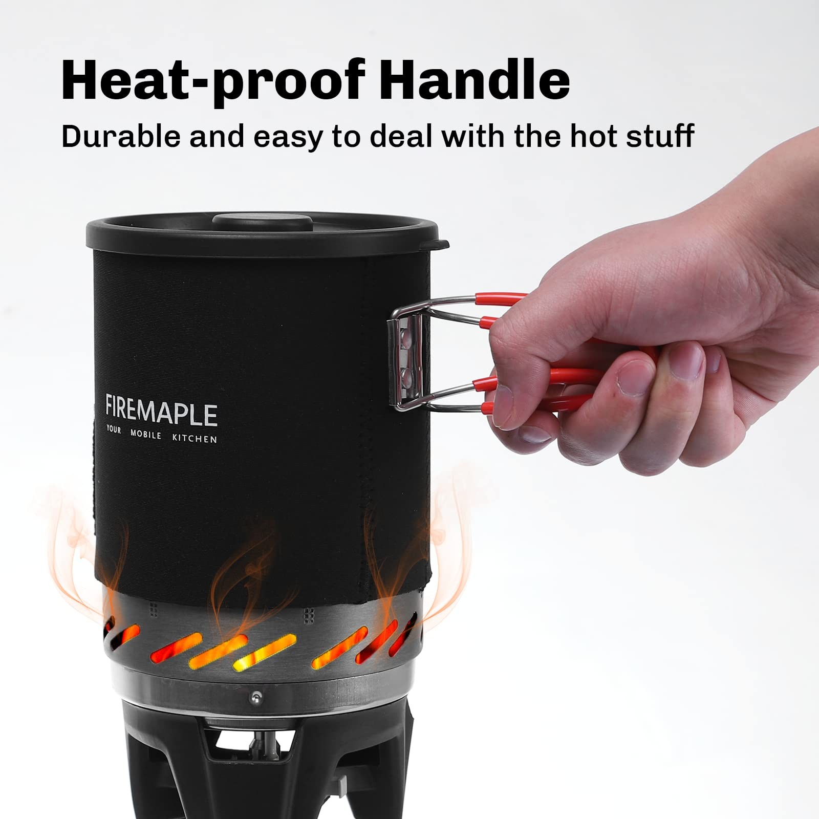 Fixed Star 1 Backpacking And Camping Stove System, Black 18oz | 30% Faster Boil