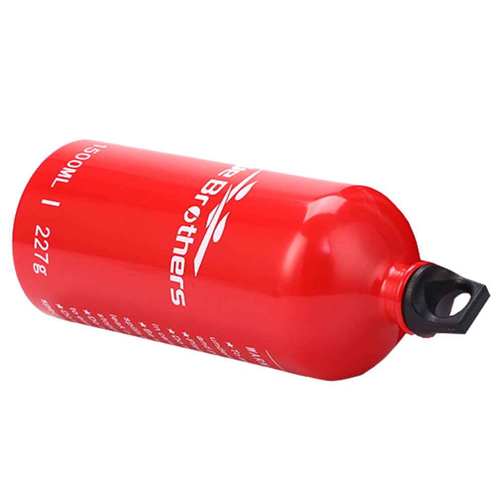 True Brothers 1.5L Gas Oil Fuel Bottle Aluminum Camping Hiking Gas Oil Container