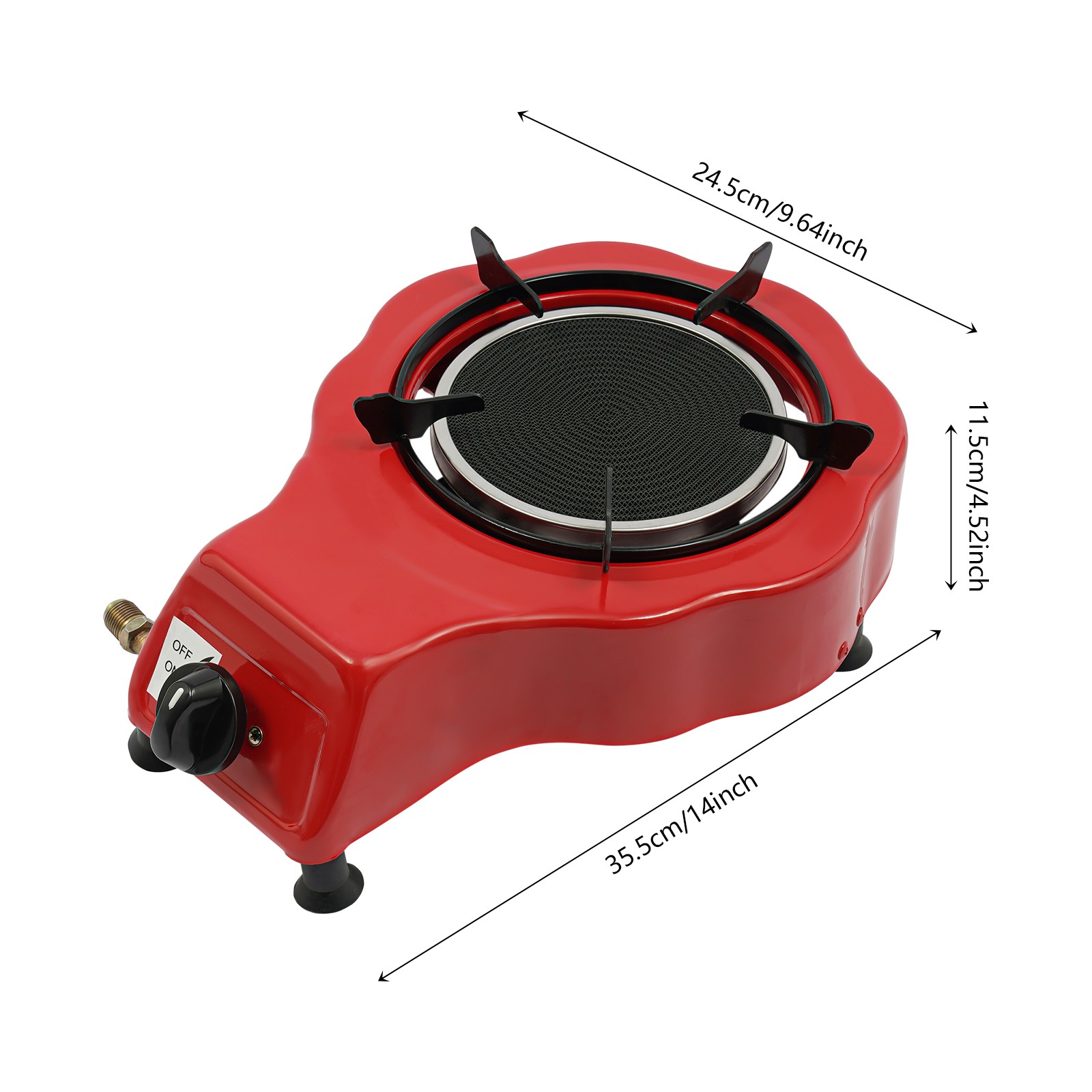 Single Burner Gas Stove Gas Powered Portable Gas Stove 2750Pa Gas Stove