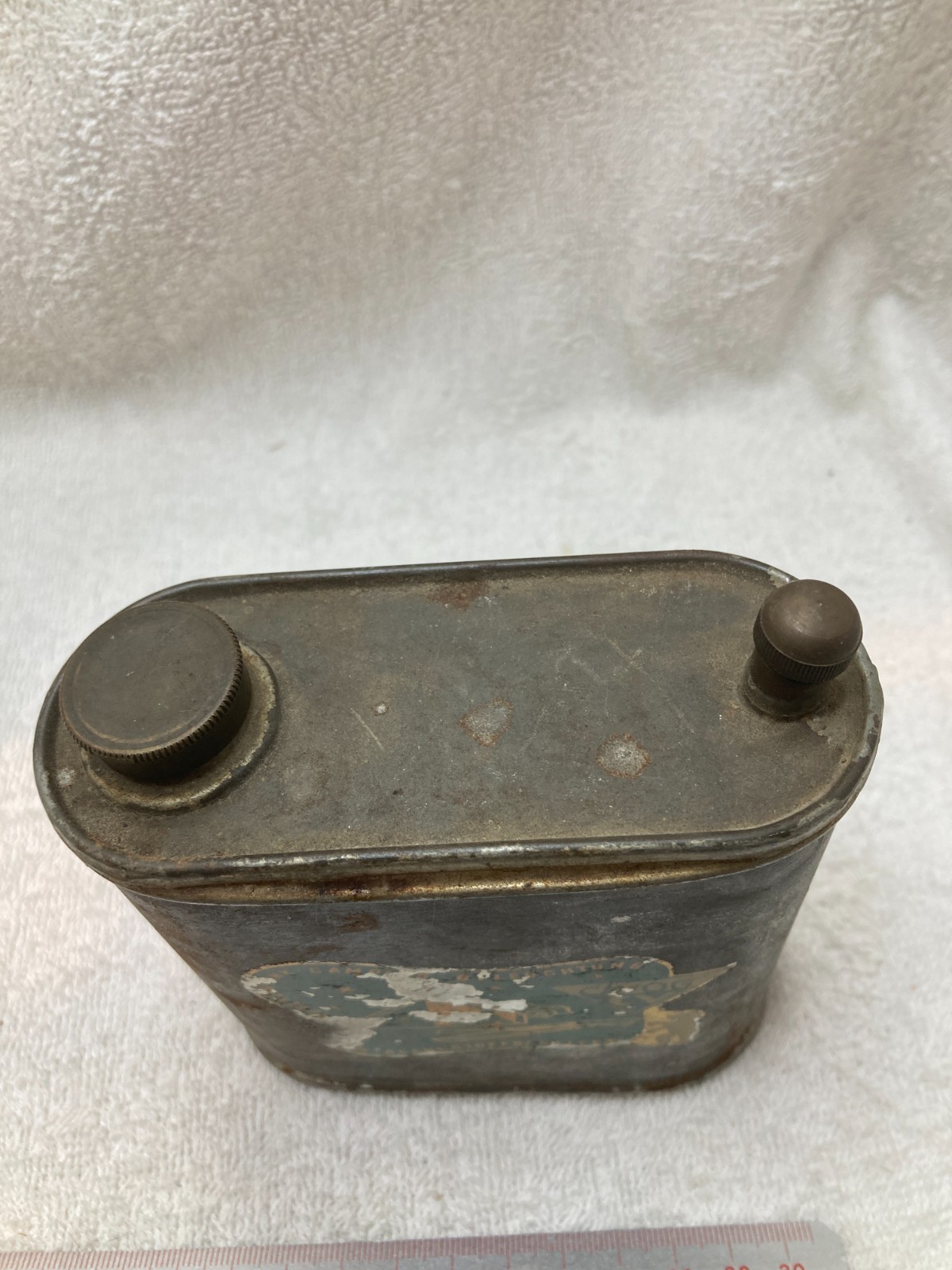 Vintage Cavog CV Fuel Tank mfg in West Germany Brass Caps