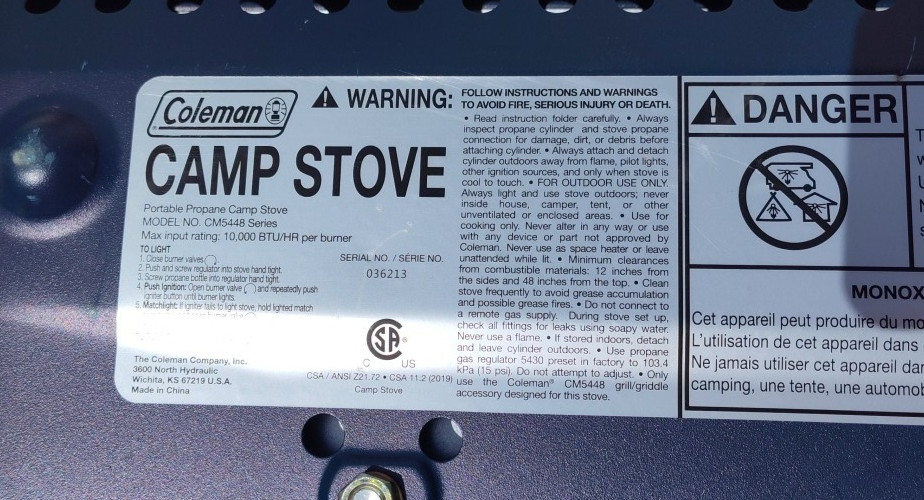 Coleman Classic 3-in-1 2 Burner 20,000 BTU Blue Propane Stove Grill Griddle