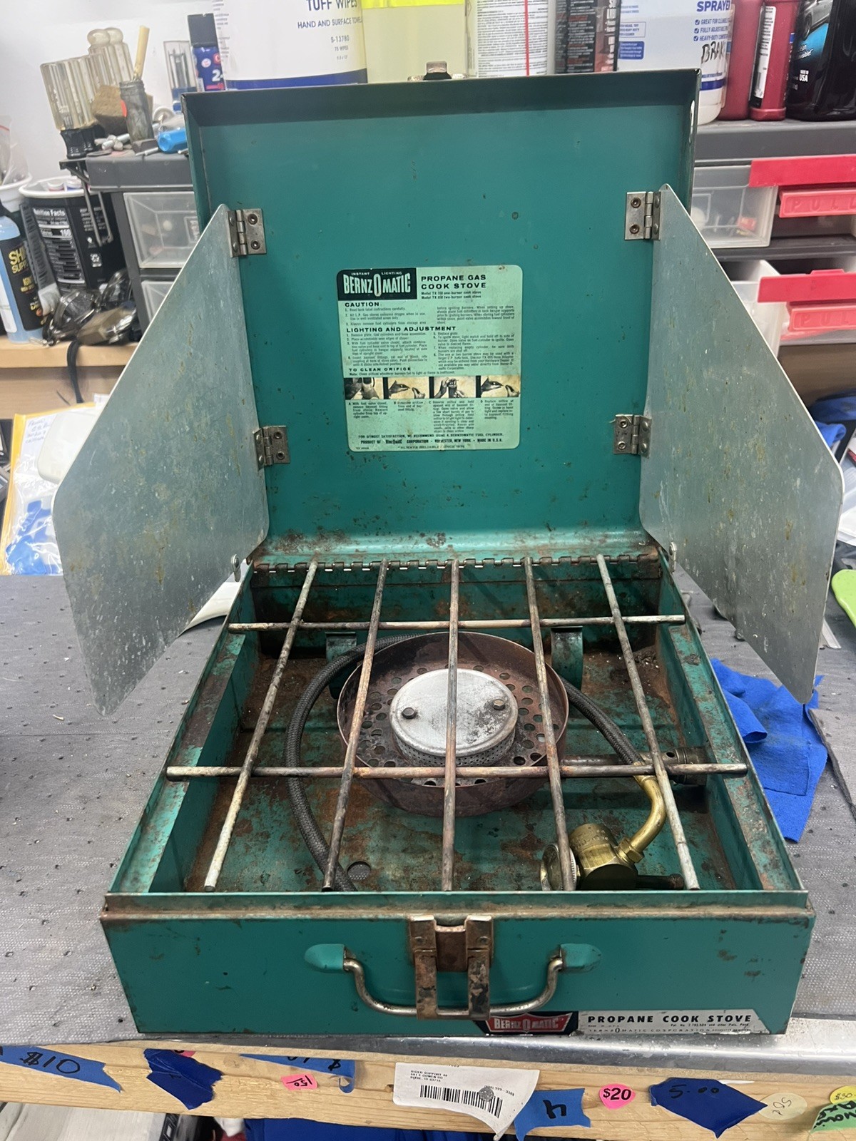 Vintage Bernz-O-matic TX 3690B Single Burner Camp Stove