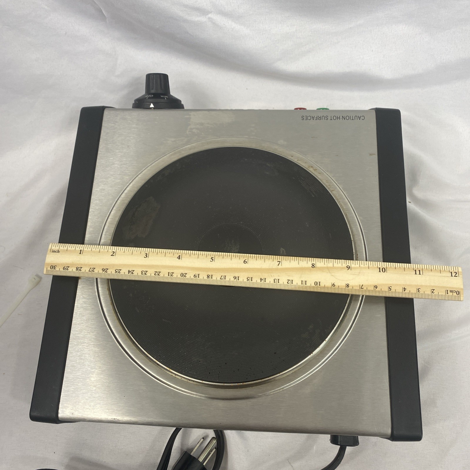 Waring SB30 1300W Portable Single Burner Stainless Steel Electric Hot Plate