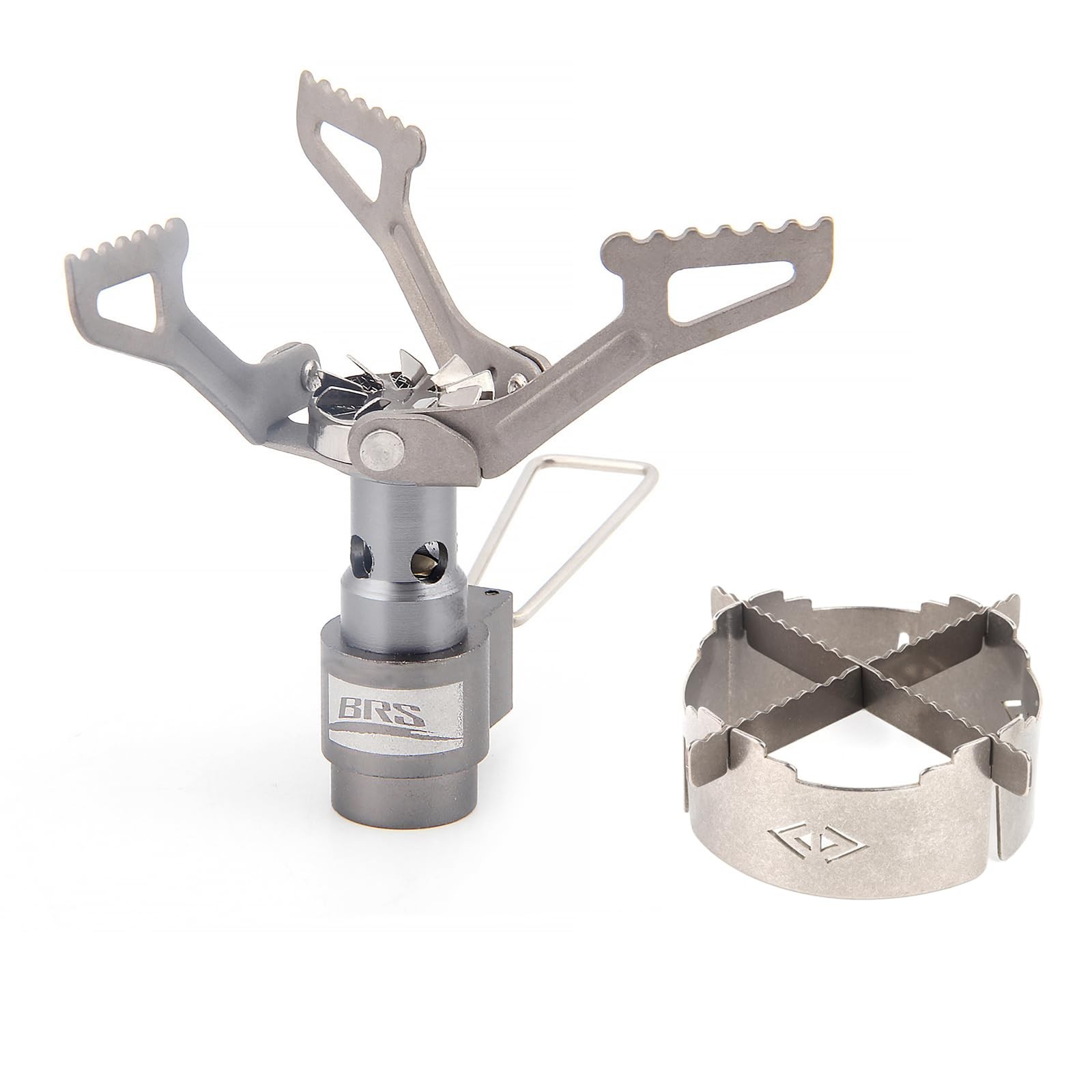 BRS Stove BRS-3000T Stove and Windscreen Ring Combo Set with Cross-stand Tita…