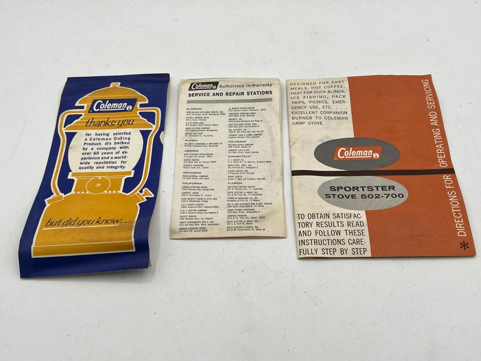Vintage 1964 Coleman 502-700 Sportster Camp Stove & Heat Drum 502-952 w/ Boxes