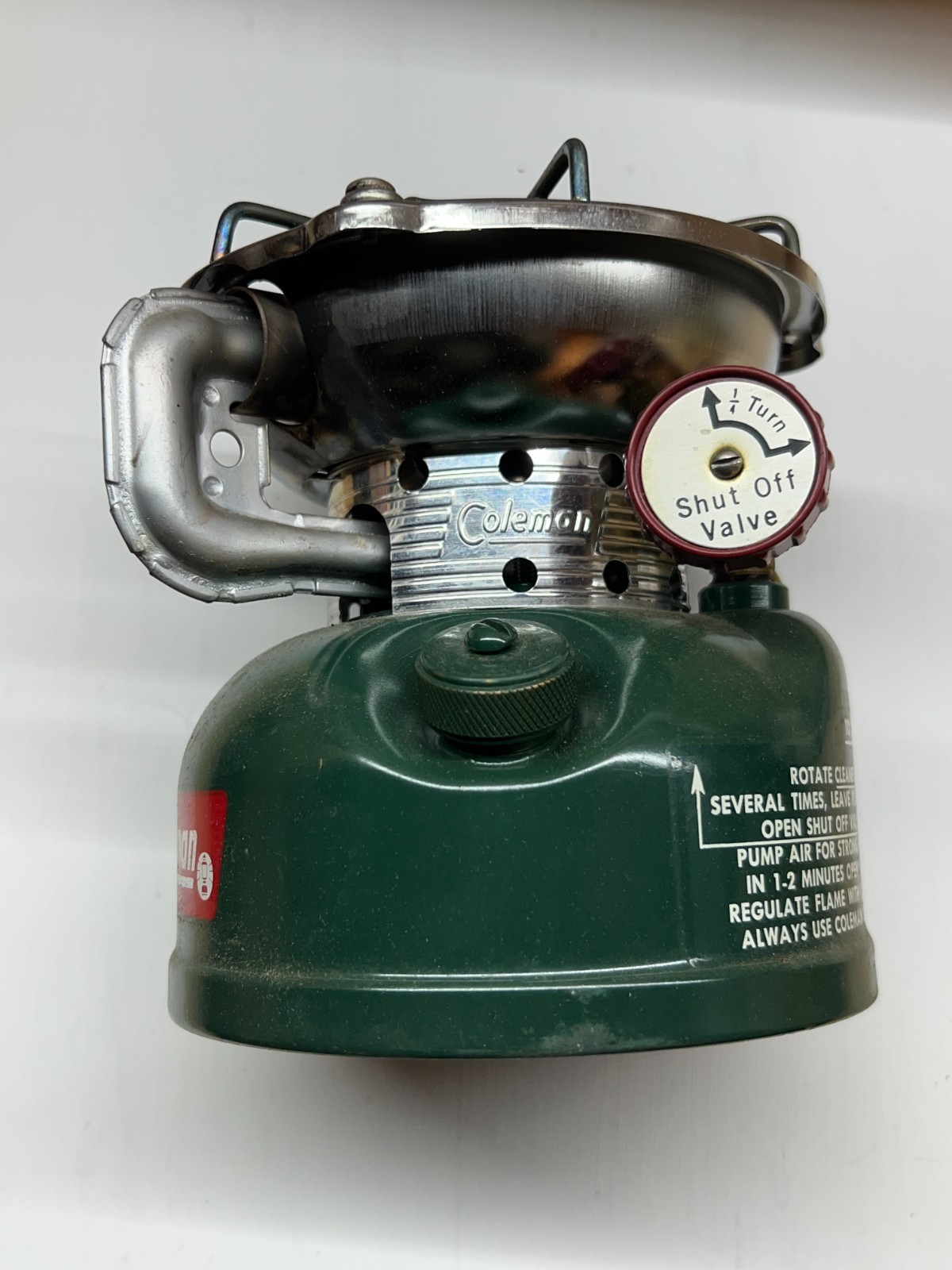 1963 Coleman 502 Camping Sportster Green Stove One Burner VINTAGE with Box