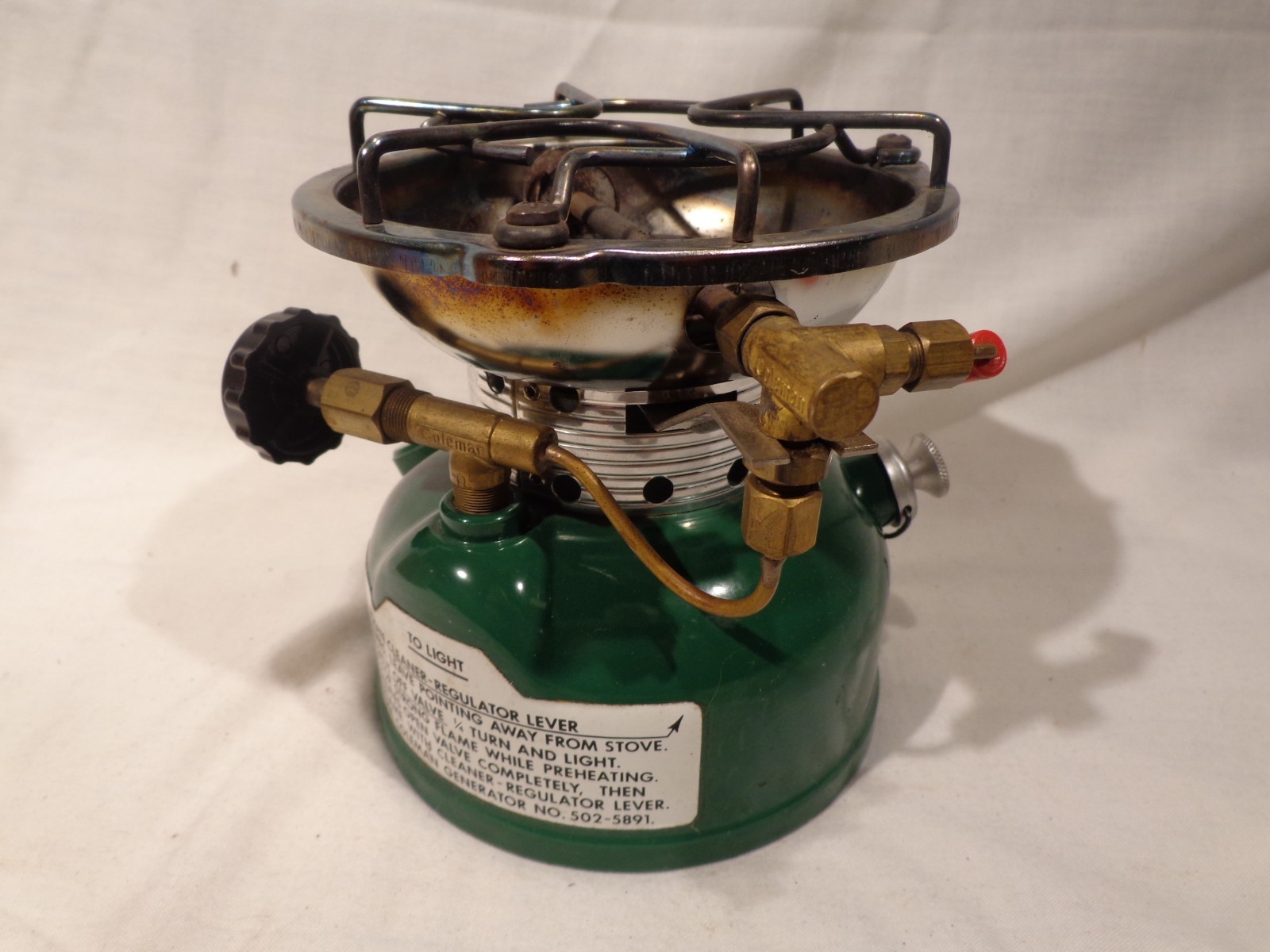 Vintage 9-84 Coleman 502 Camp Stove With Box Sportster Single Burner Tested