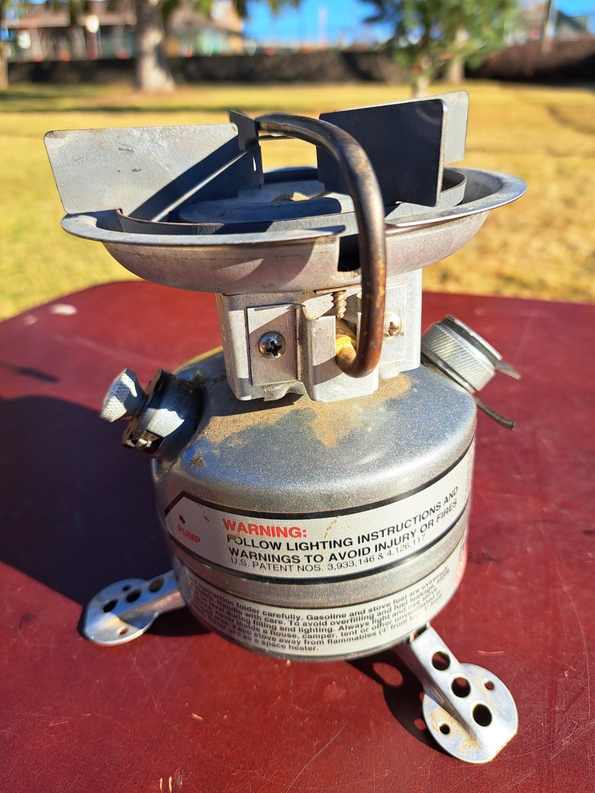 Vintage Coleman Peak 1 Feather 442 Dual Fuel Hiking Camping Stove USA