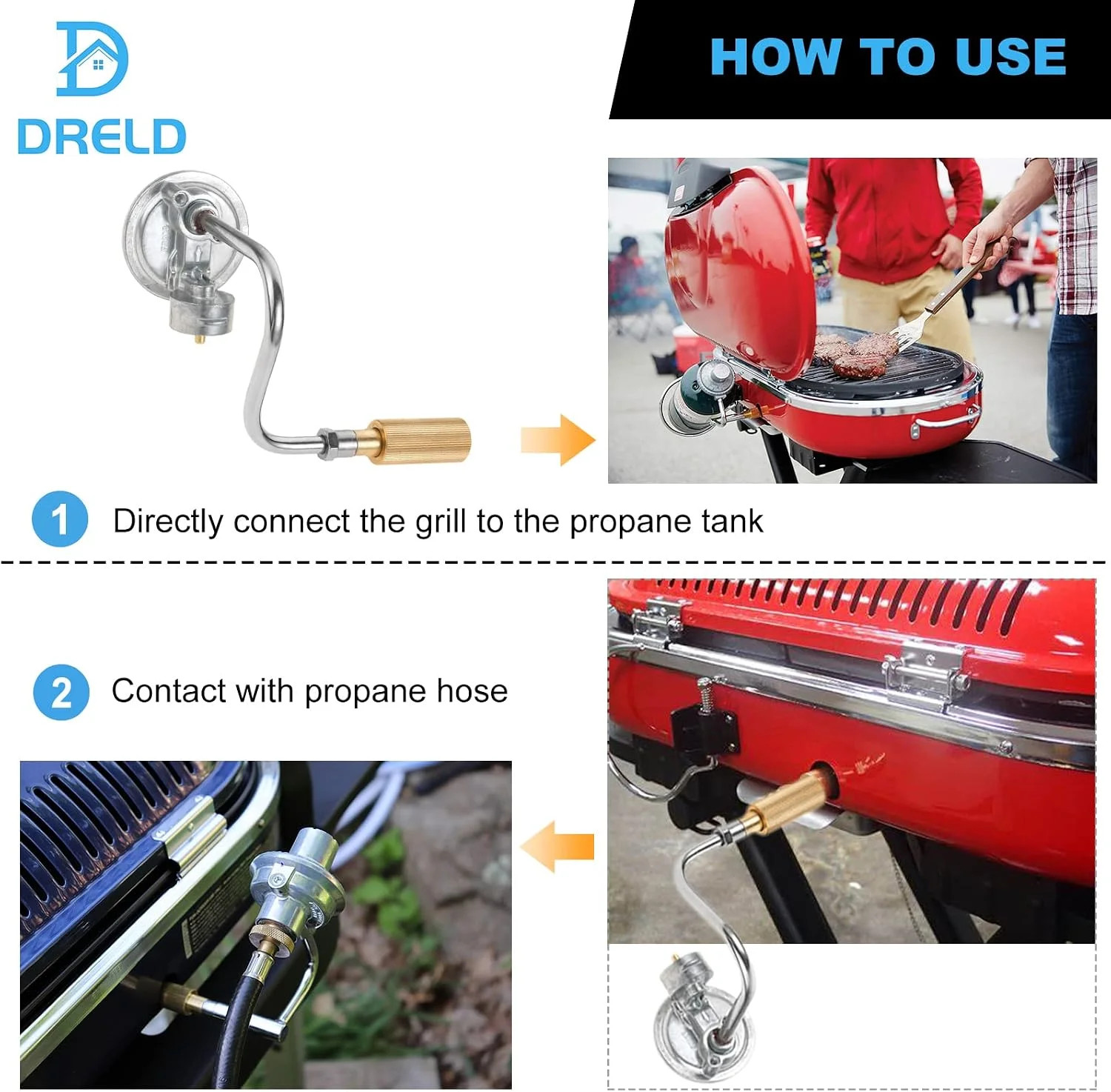 Roadtrip Grill Regulator Gas Propane Adapter Regulator for Coleman, Replacement