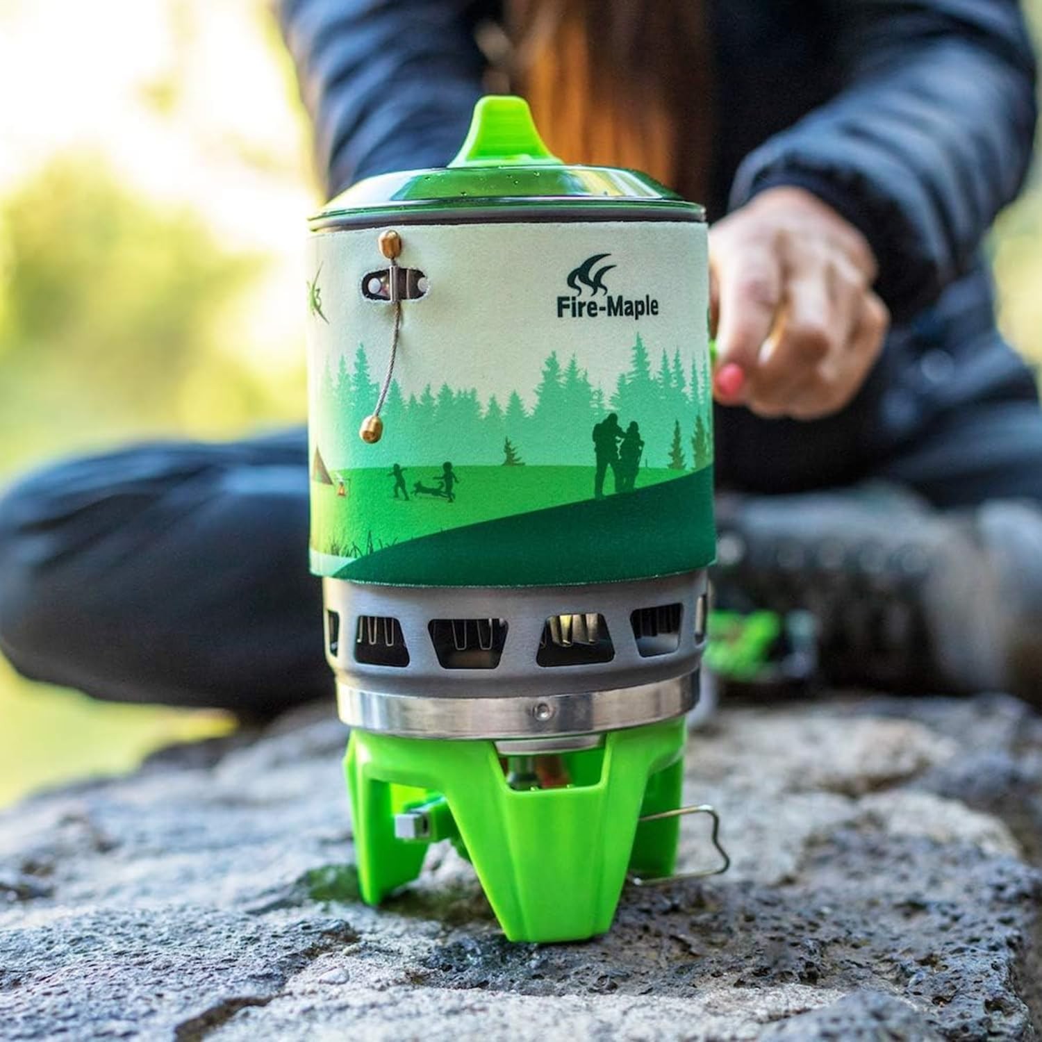 “Fixed Star 3” Personal Cooking System | Pot/Jet Burner Stove System with Electr
