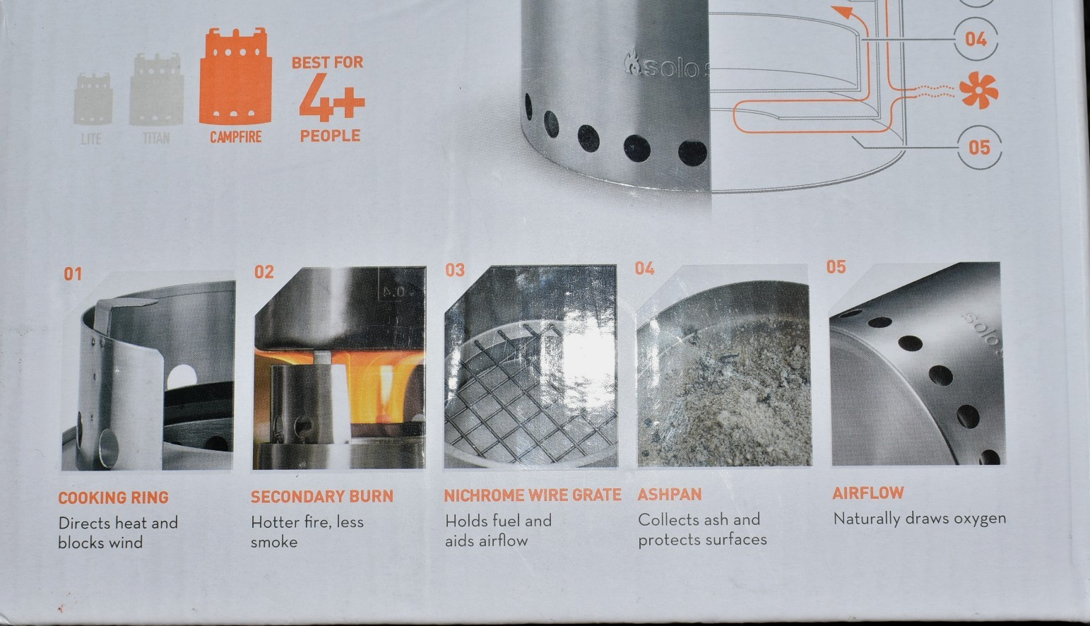 Solo Stove Campfire – 7″ Stainless Portable Camp Stove – New Open Box