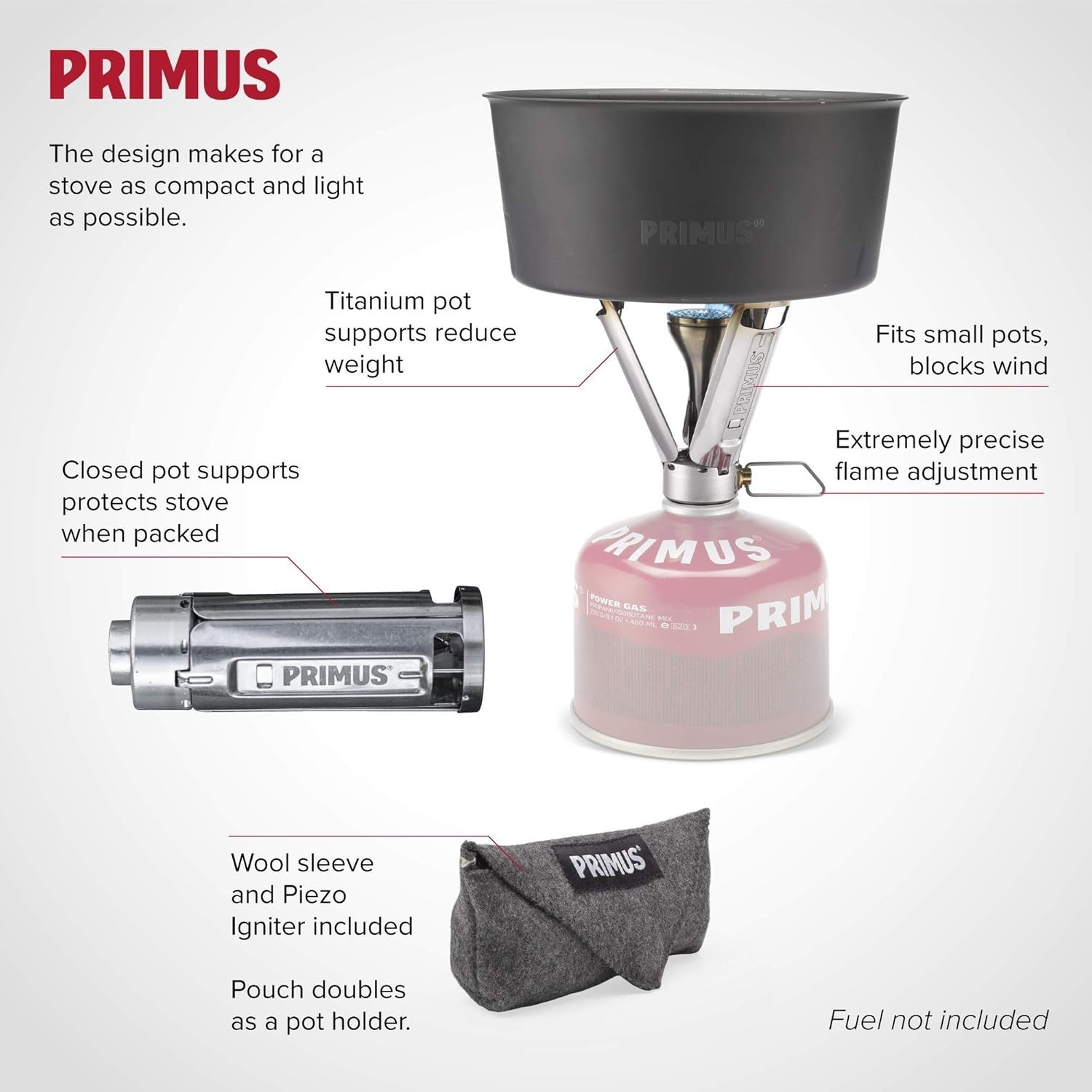 PRIMUS SWEDEN FIRESTICK TI (TITANIUM) STOVE (351190) – BRAND NEW
