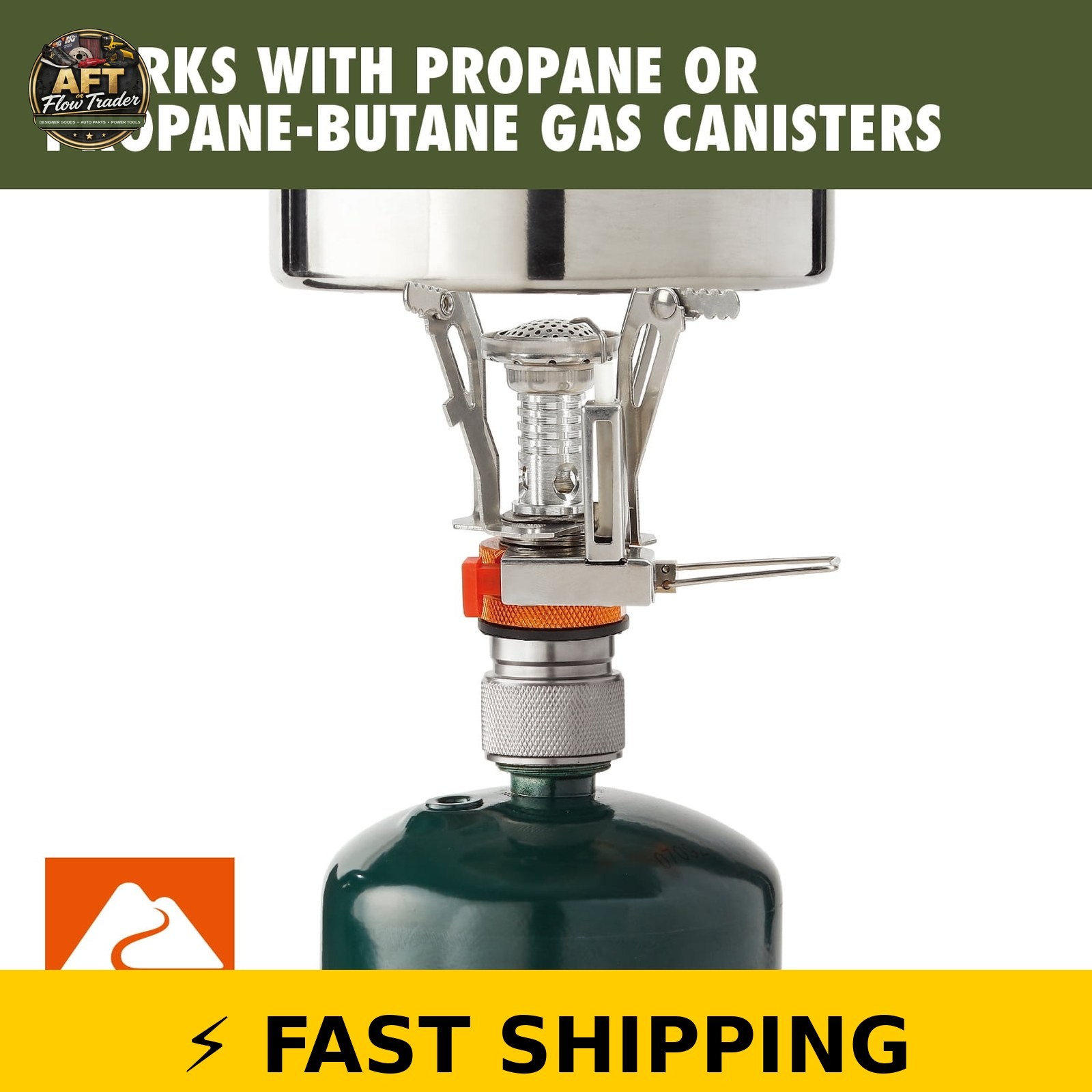 Ozark Trail 4-Piece Portable Camping Stove Adapter & Stand Set